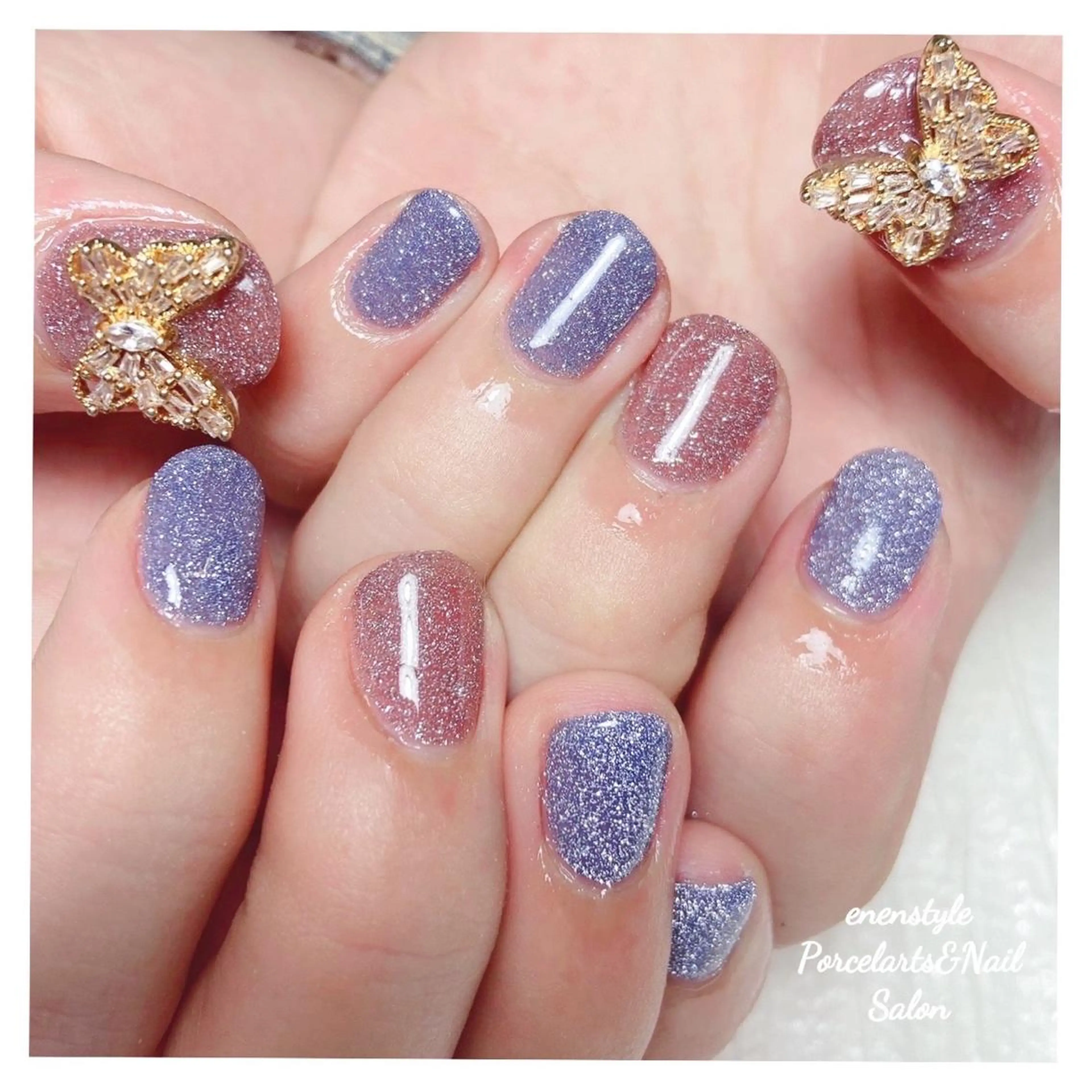 ミディアム ネイル 👑enen style👑のネイルデザイン