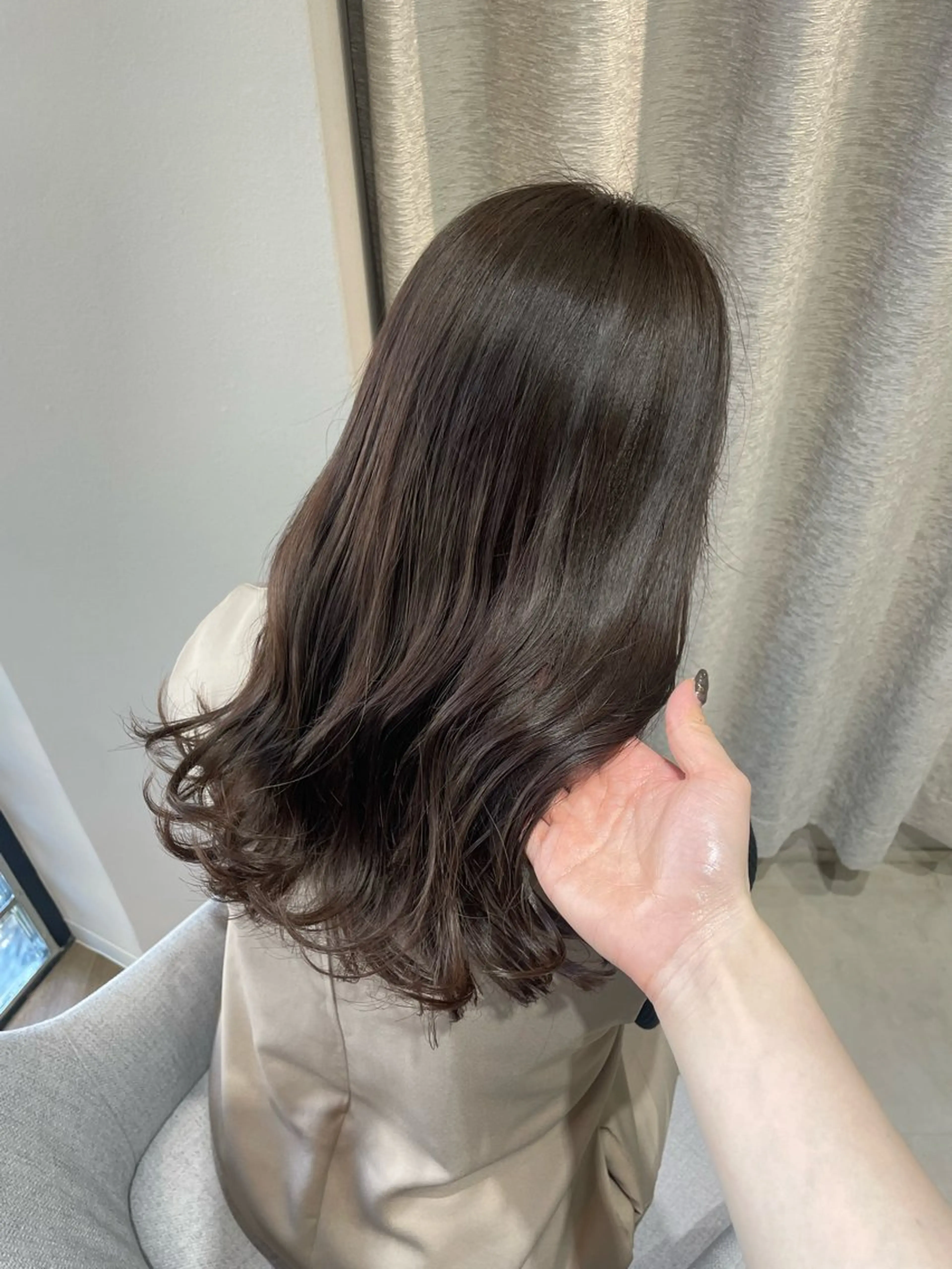 セミロング カラー カット ヘアカラー ayano / 透明感・くすみカラーのヘアスタイル