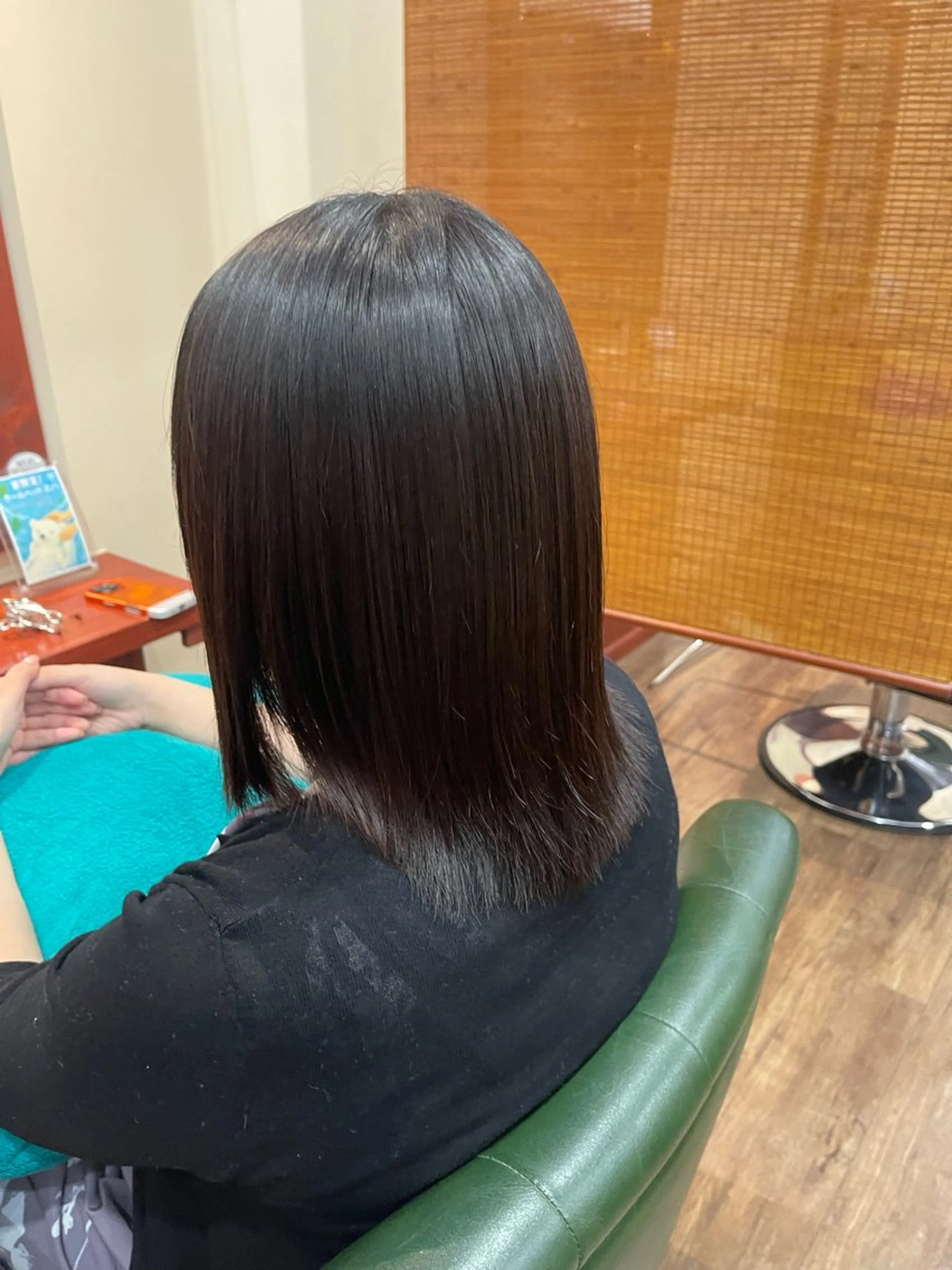 ミディアム 酸性ストレート 縮毛矯正 テライ ケイショウのヘアスタイル