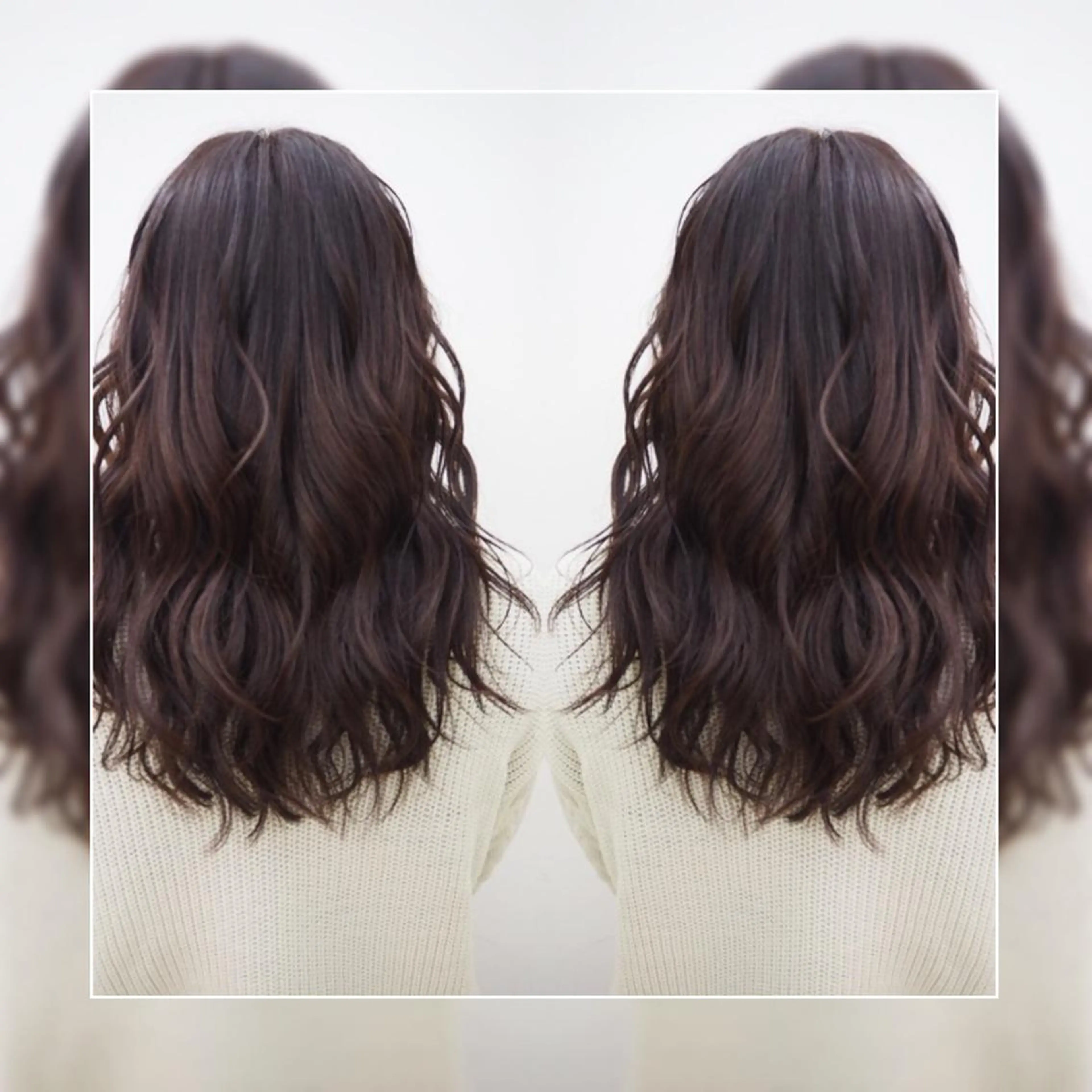 セミロング カラー 永岡 鉄平のヘアスタイル