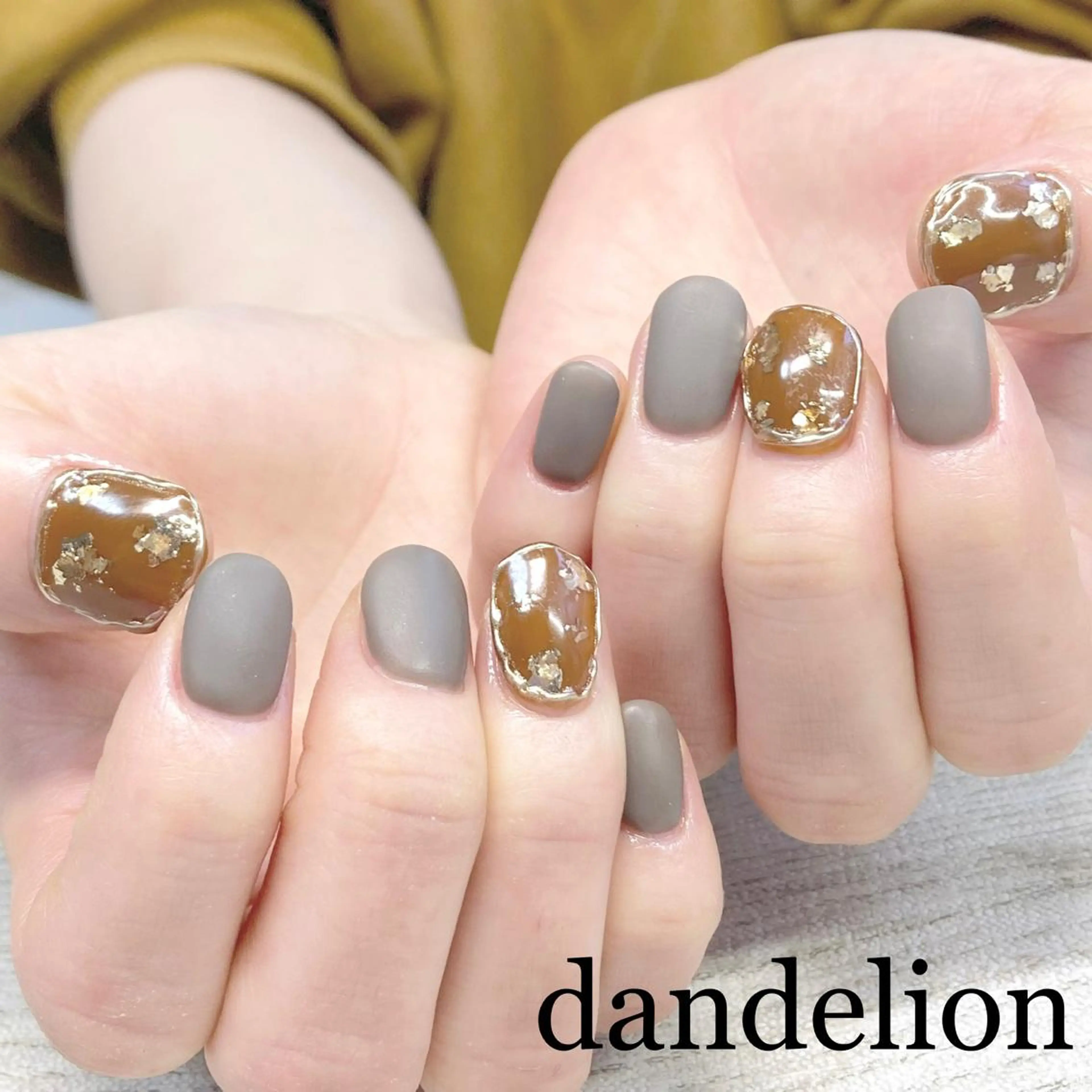 ネイル ハンドネイル ハンドケア dandelion ダンデライオンのネイルデザイン