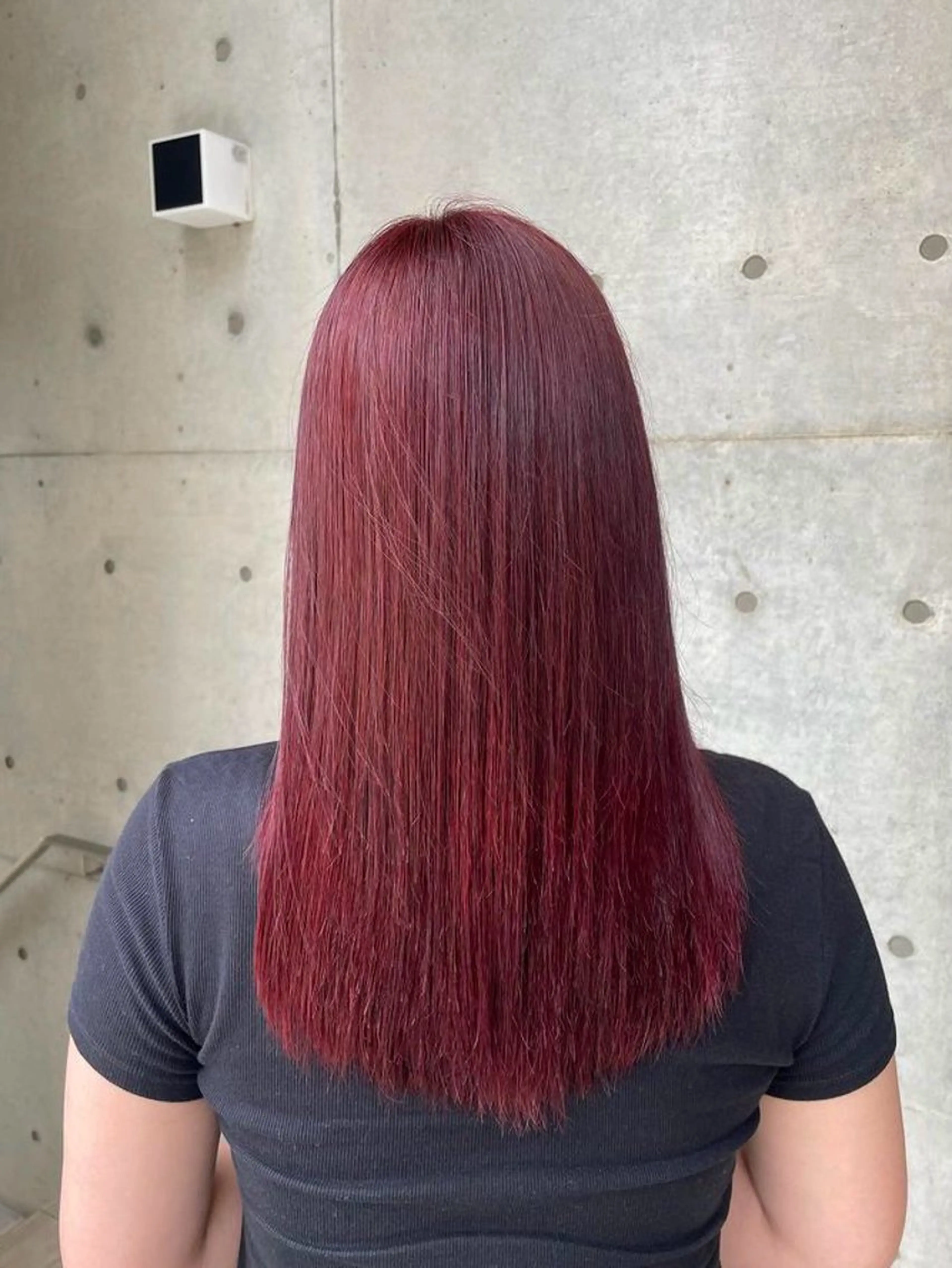 セミロング カット ヘアカラー トリートメント 佃 優音のヘアスタイル