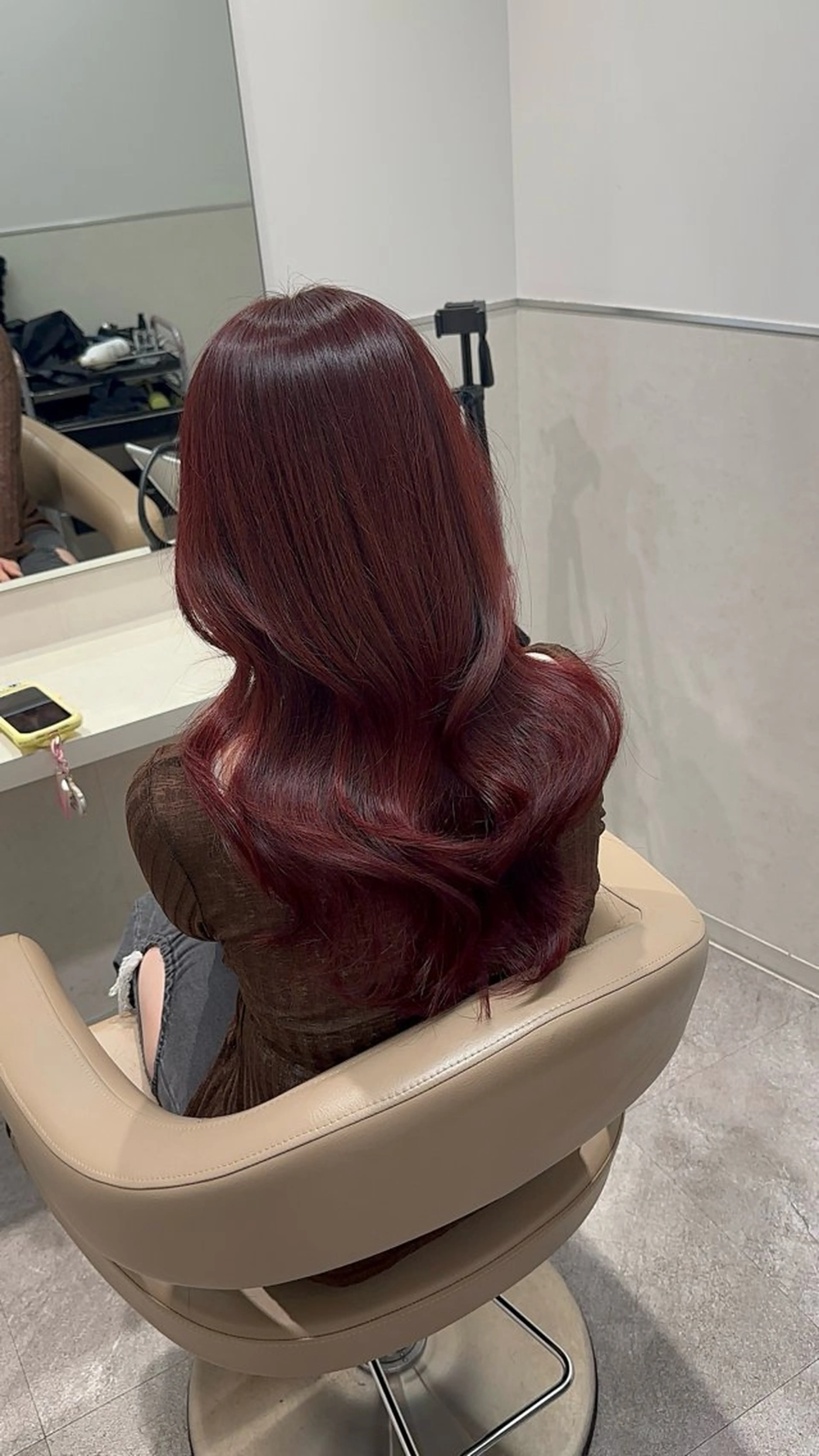 ロング ヘアカラー ブリーチなしトレンド SHUSAKUのヘアスタイル