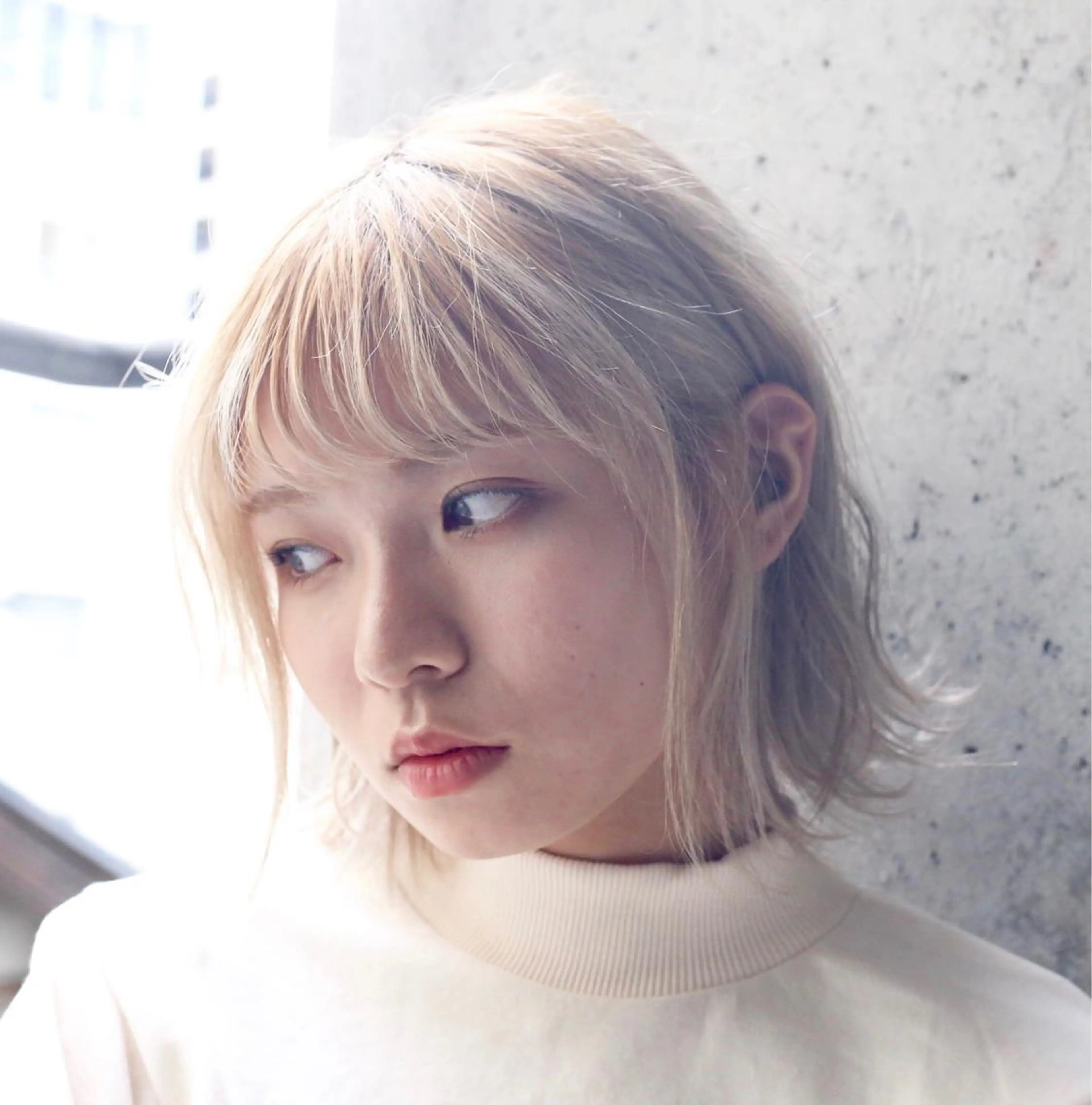 ショート カラー 難波/心斎橋/ボブ/ 髪質改善/ハイトーンのヘアスタイル