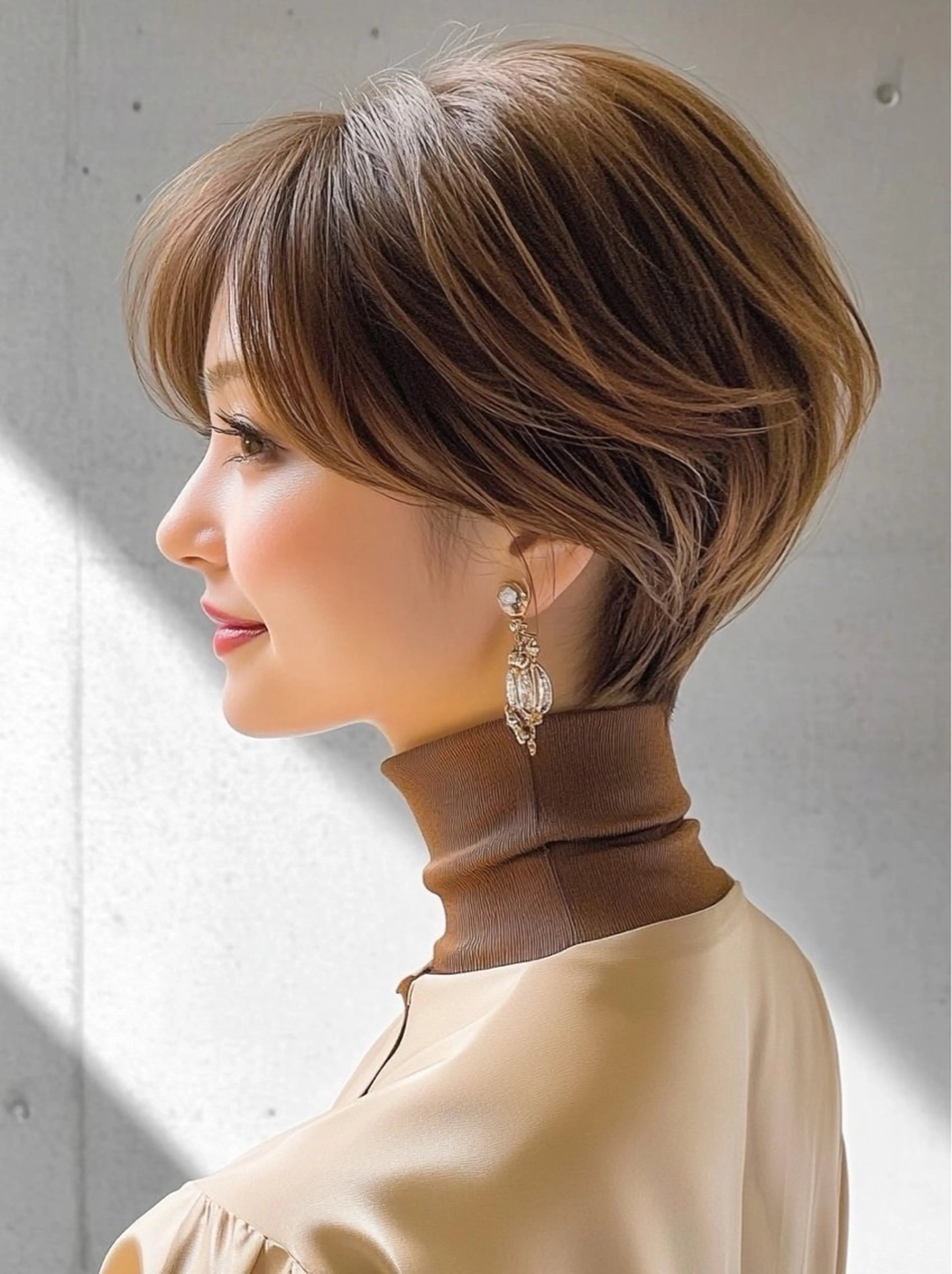 ショート カット ヘアカラー トリートメント 銀座/レイヤー 🌷nonoka🌷のヘアスタイル