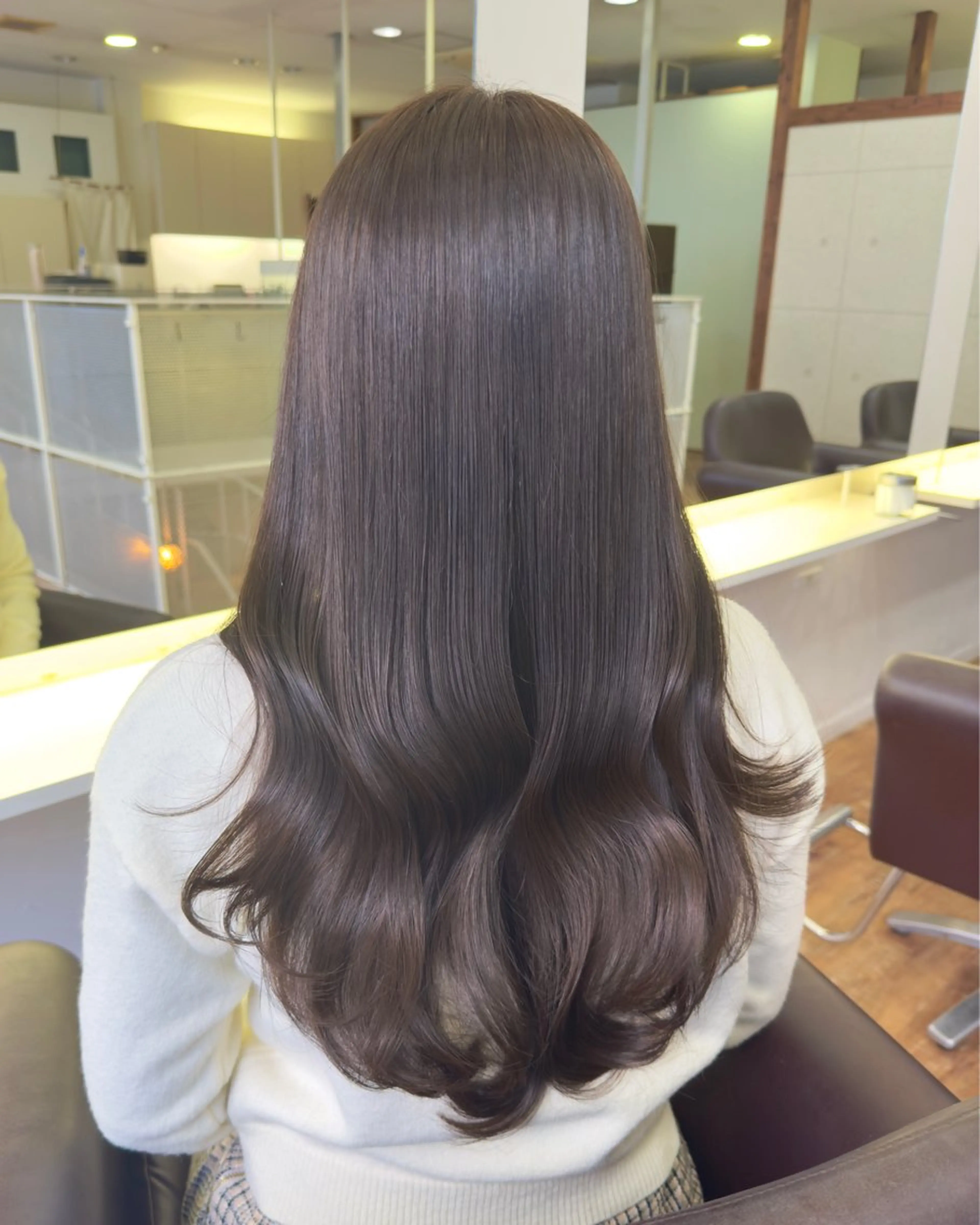 セミロング ヘアカラー トリートメント Hip's eyes 大宮のヘアスタイル