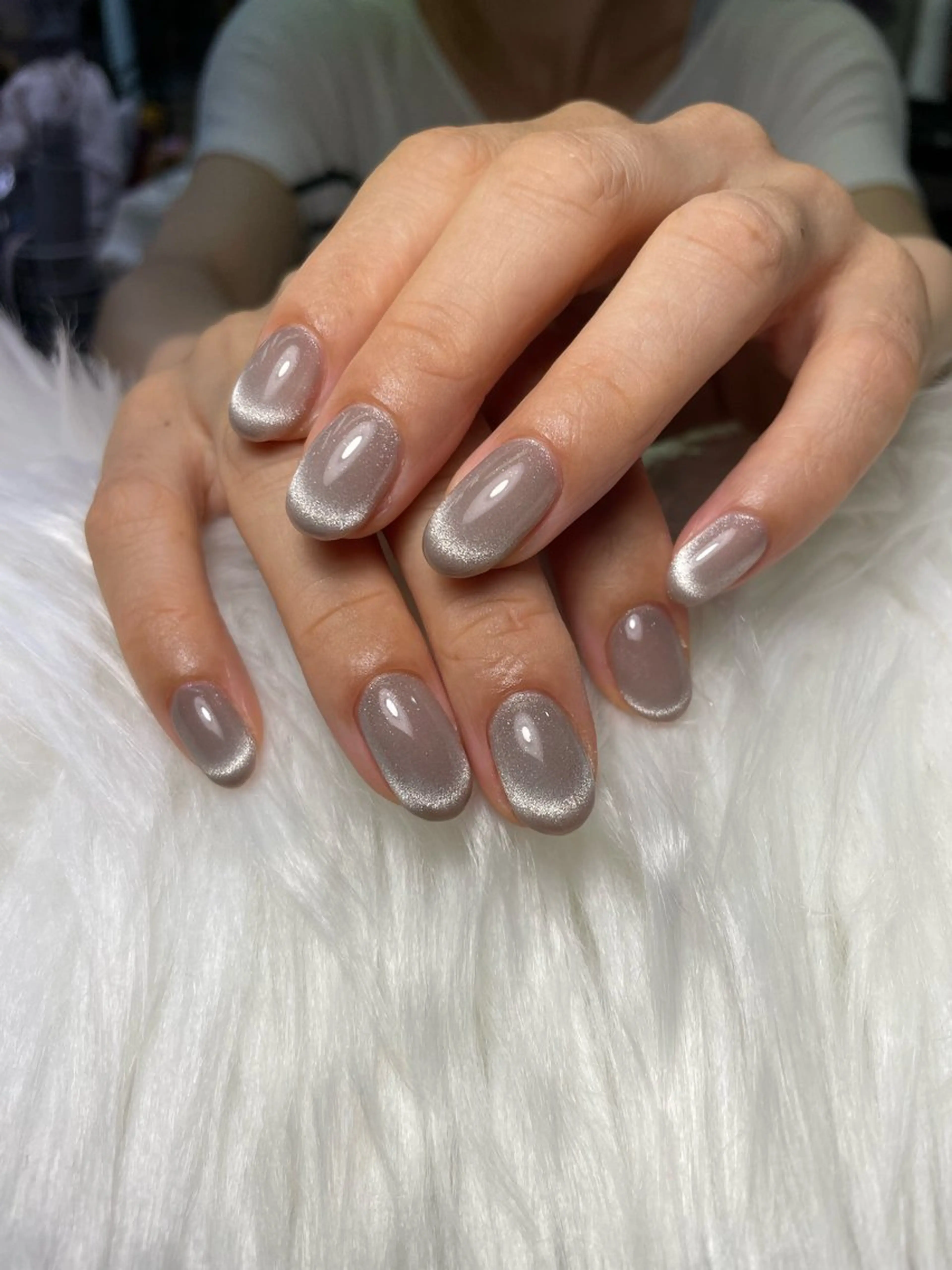 ネイル フレンチネイル マグネットネイル マグネットワンカラー ワンカラーネイル ハンドネイル ハンドケア 美容室るーじゅ所属・美容室 るーじゅ/しいの木台のマツエク・マツパデザイン