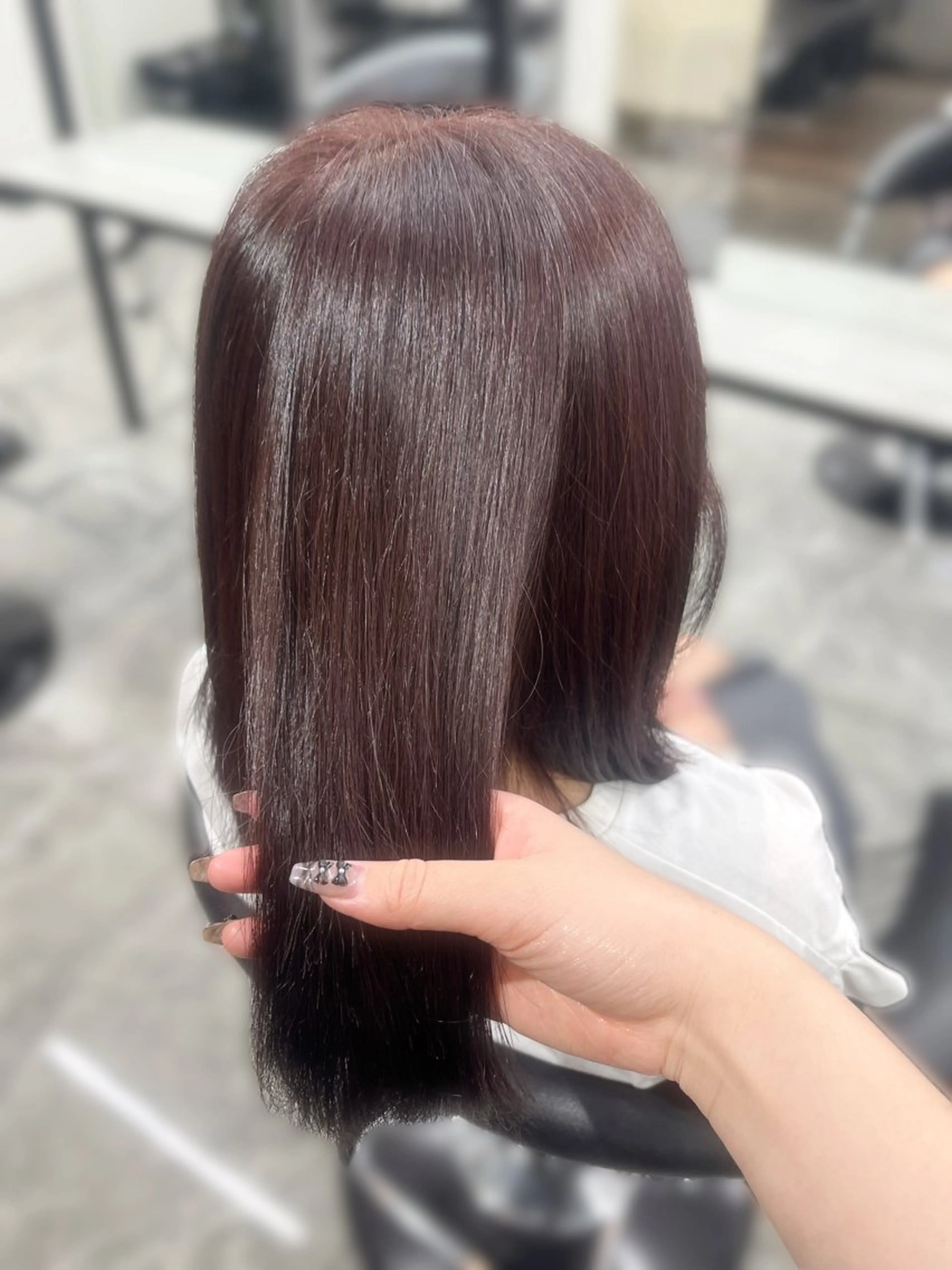 ロング カラー カット ヘアカラー トリートメント 🎀透明感カラー/ yuka🎀のヘアスタイル