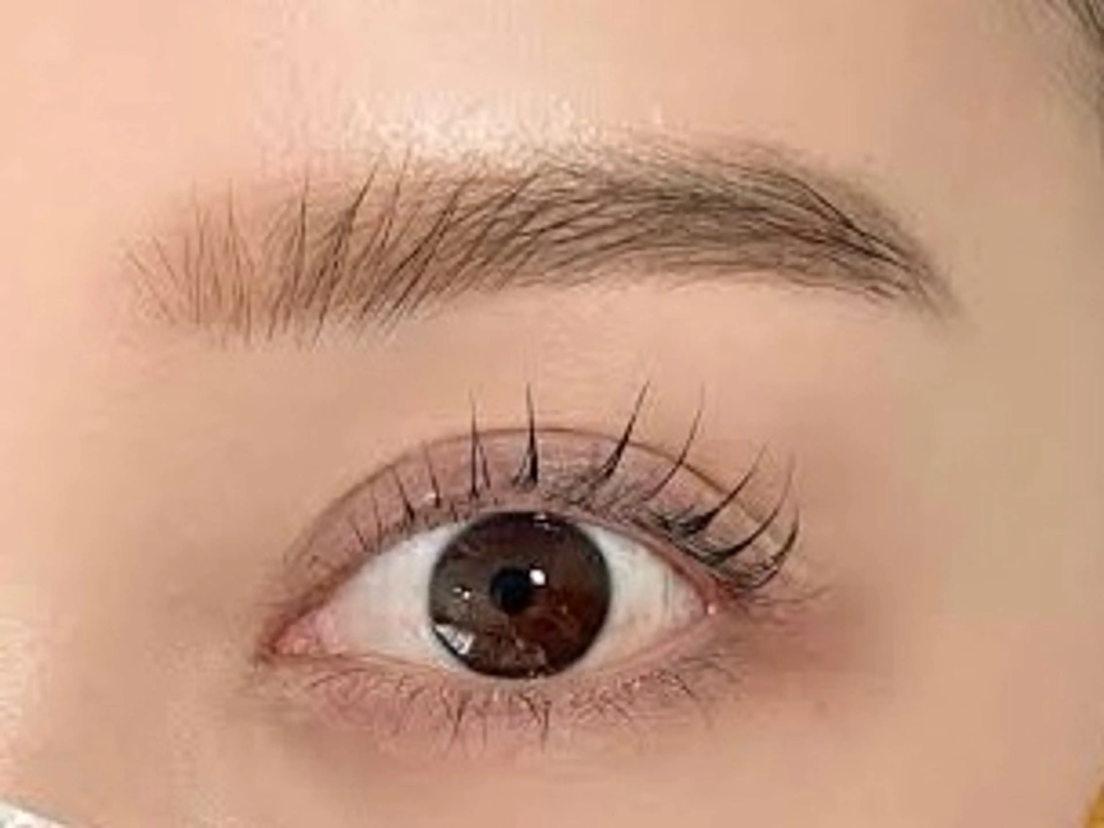 【再来のお客様】👩💞似合わせまつ毛パーマxハリウッドブロウ （Wax脱毛＋メイク込）✨の写真