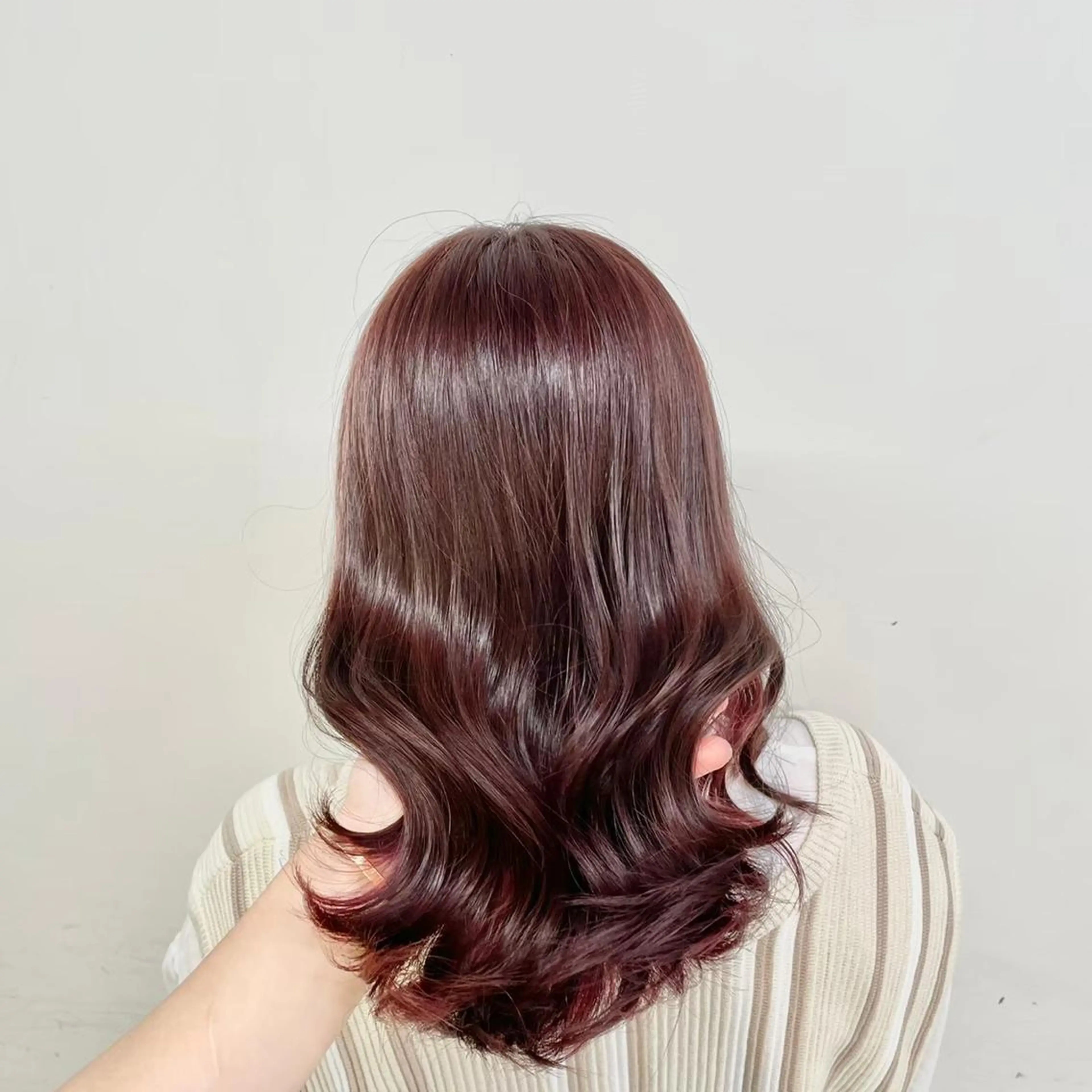 ミディアム パーマ ヘアアレンジ 💕上野美容師☁ ブリーチ💖サワのヘアスタイル