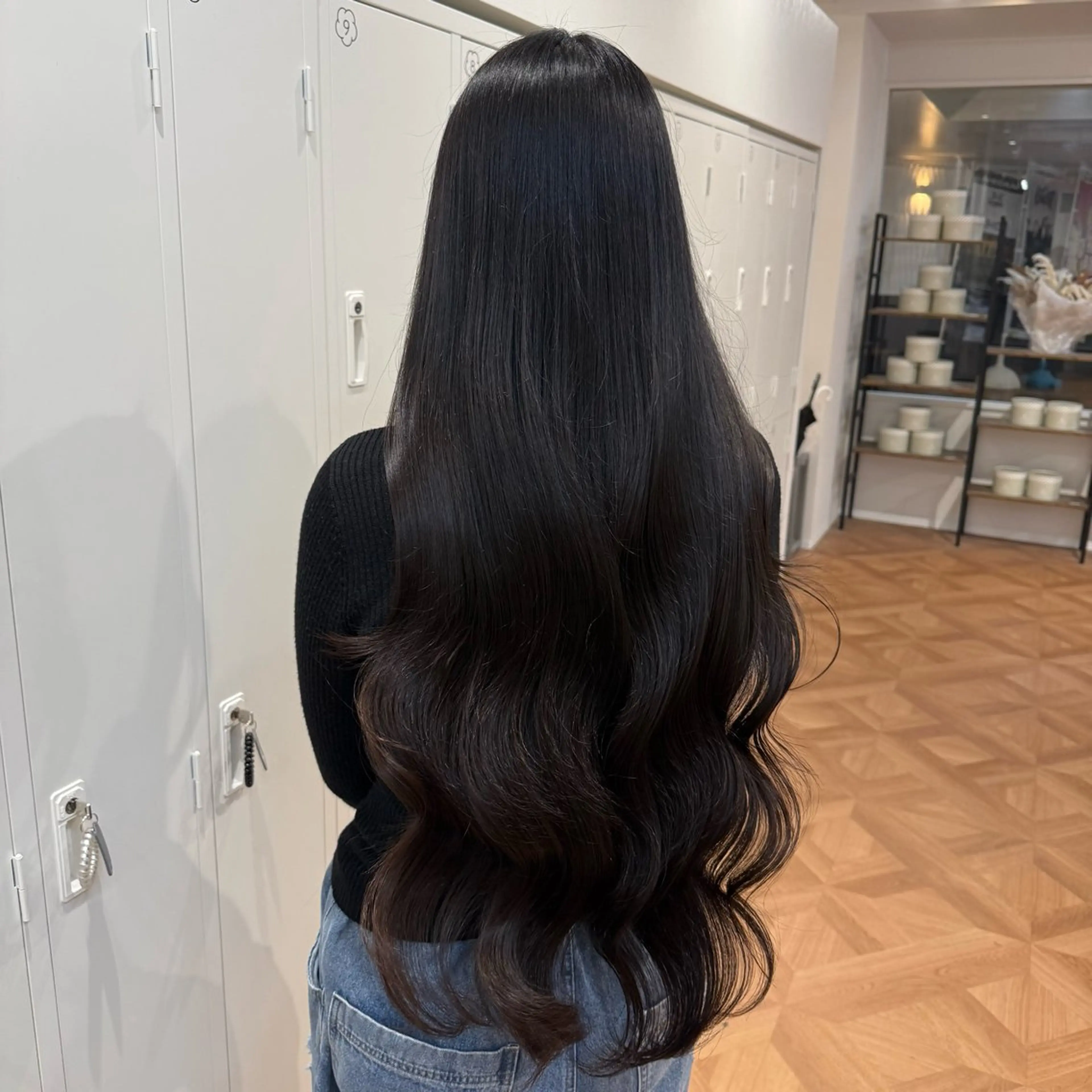 ロング ヘアアレンジ キヨミ 韓国レイヤーカットのヘアスタイル