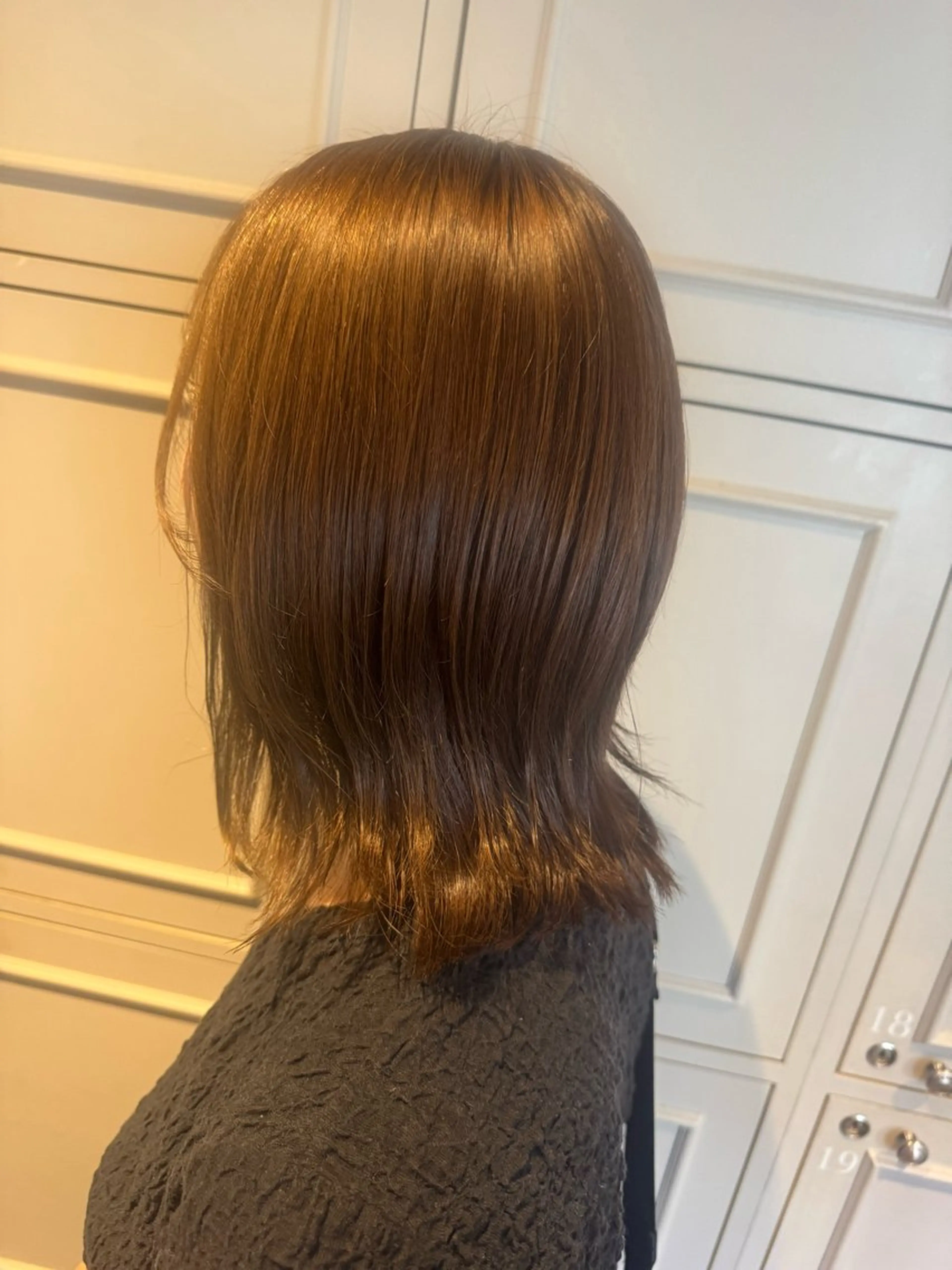 ミディアム カラー ブラウンカラー イエローカラー ❀ 涼華のヘアスタイル