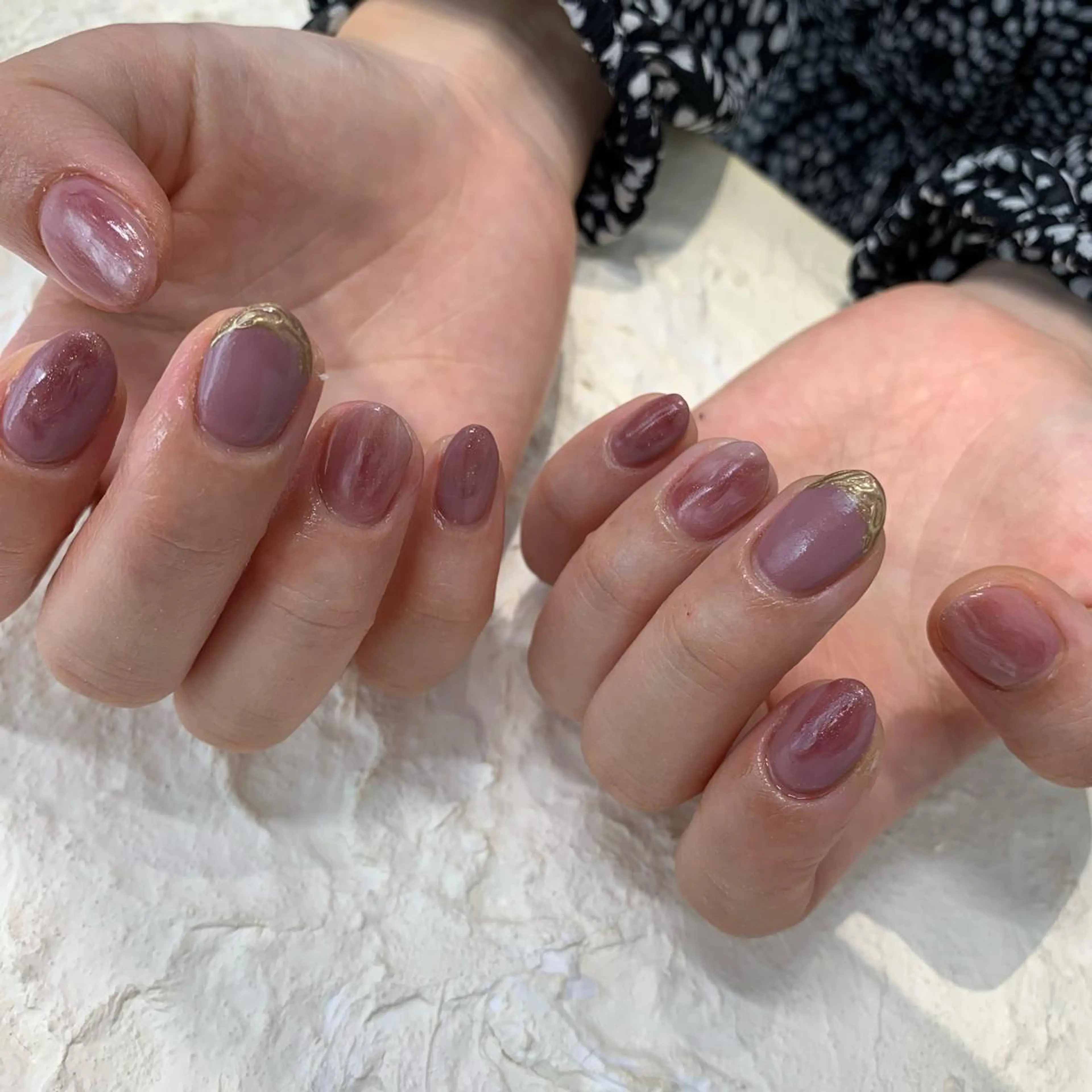 ネイル ピンク マキノ ユイのネイルデザイン