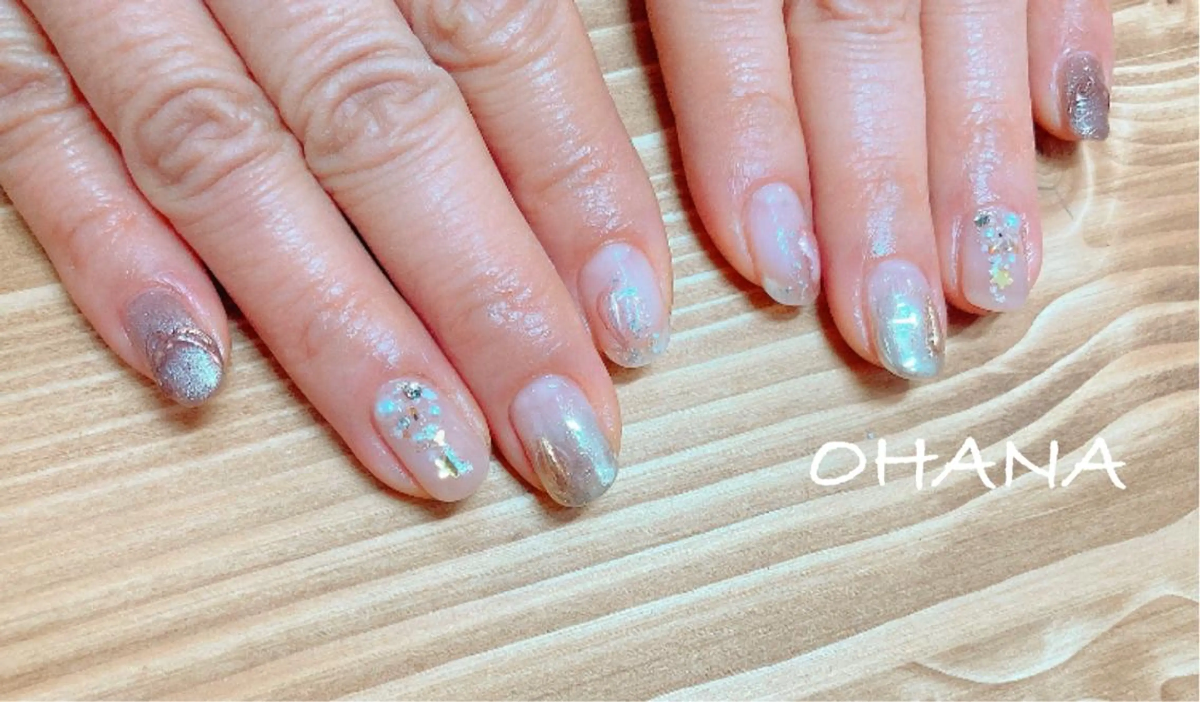 ネイル べっ甲ネイル フットネイル マグネットネイル ミラーネイル ニュアンスネイル nailroom  OHANA所属・nailroom OHANA🌴のネイルデザイン