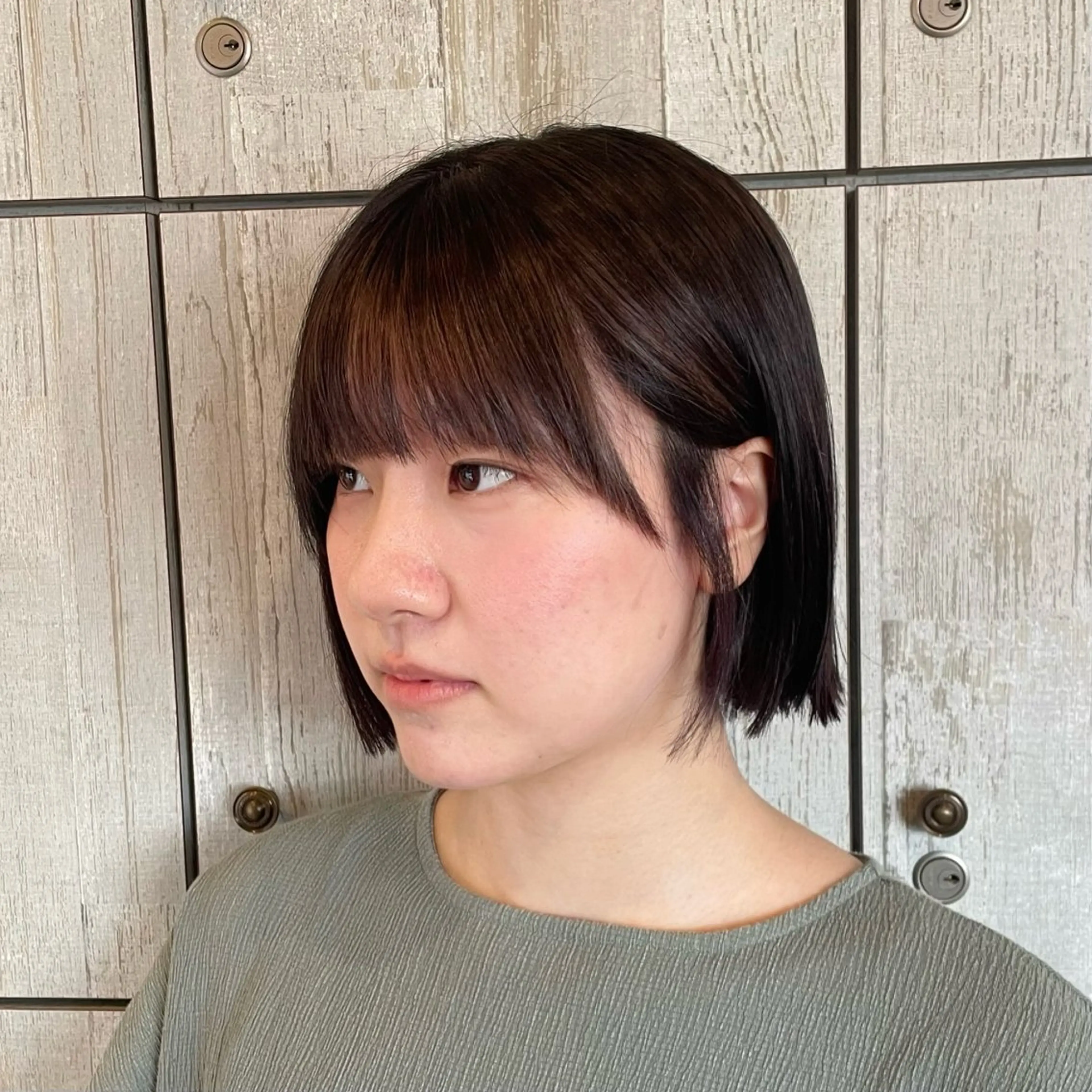 ショート なつき/ 艶カラー/縮毛矯正のヘアスタイル