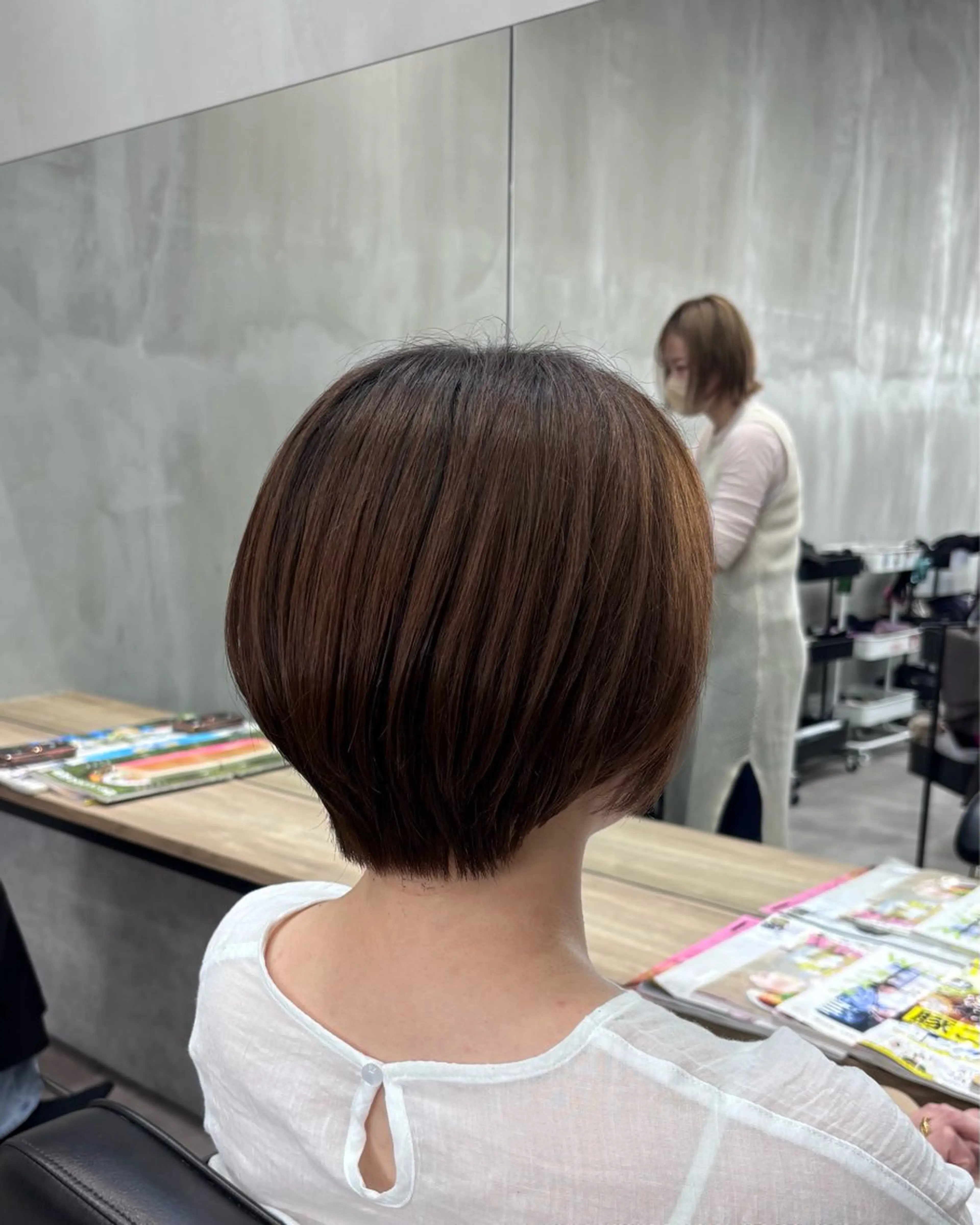 ショート ショートボブ ボブ ショートヘア カット ヘッドスパ 片平 帆香のヘアスタイル