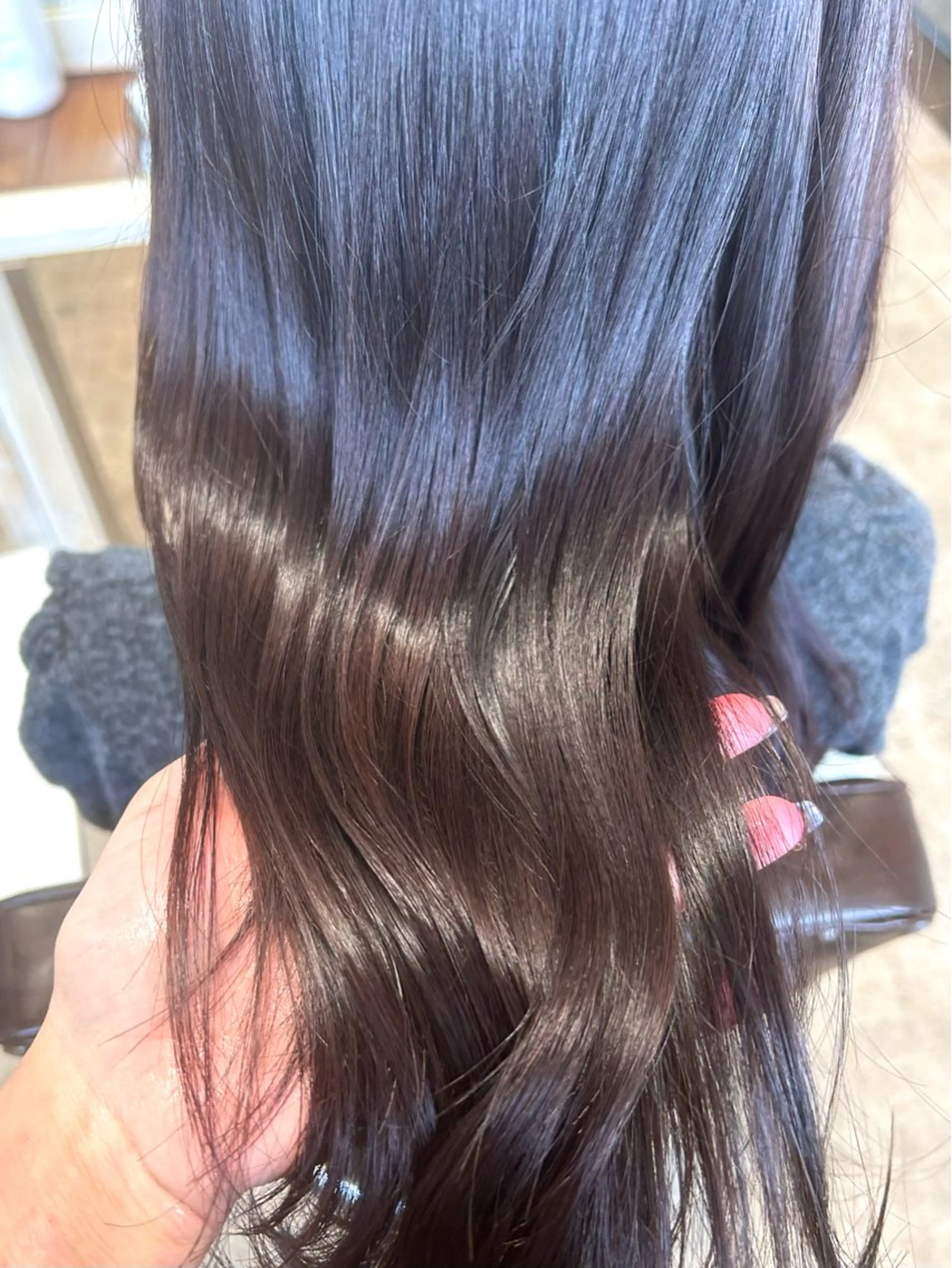 カラー 横山ダブルカラー ハイライト透明感カラのヘアスタイル