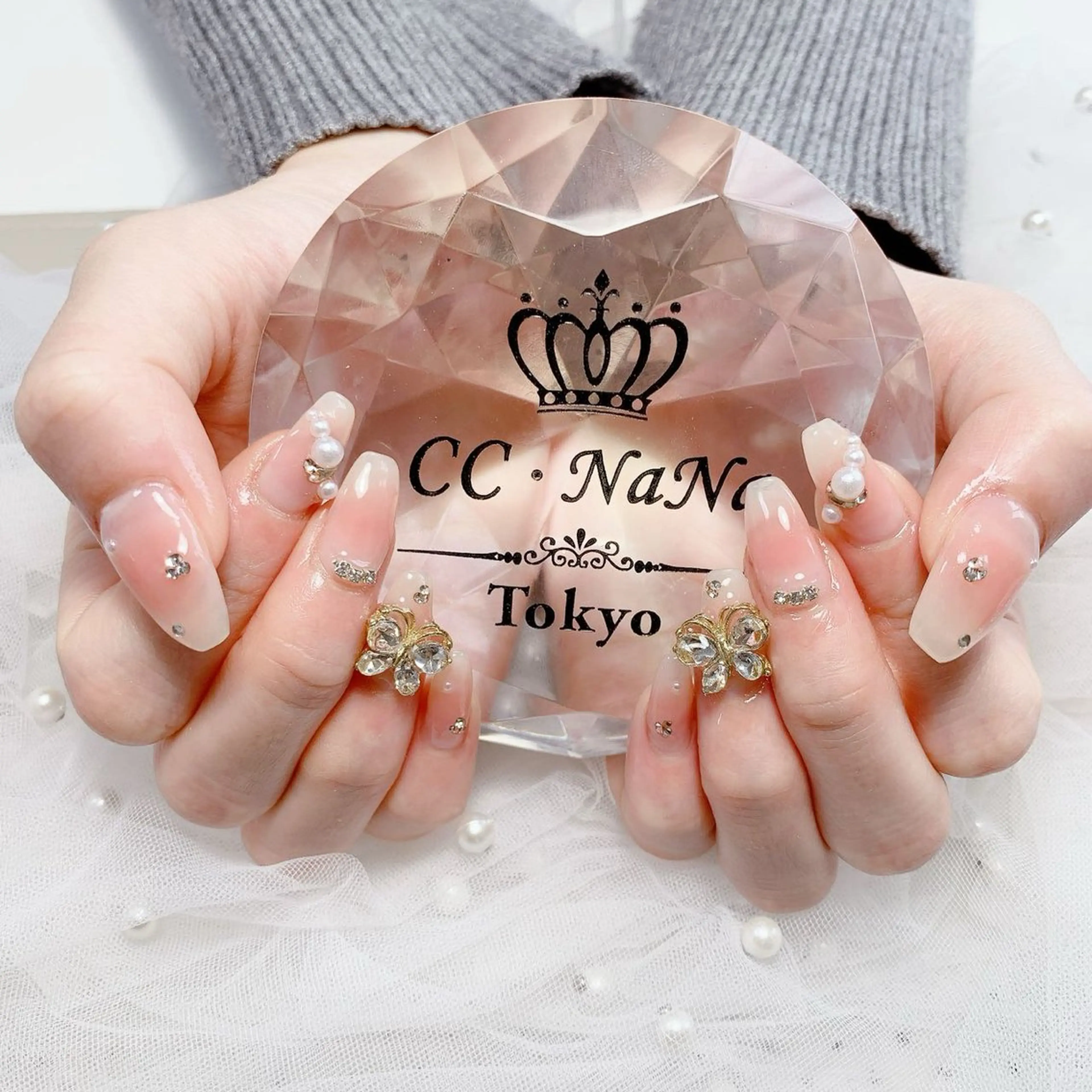 ネイル 持ち込み ハンドネイル 💎CC・NaNa 韓国風ネイル🌙Cのネイルデザイン