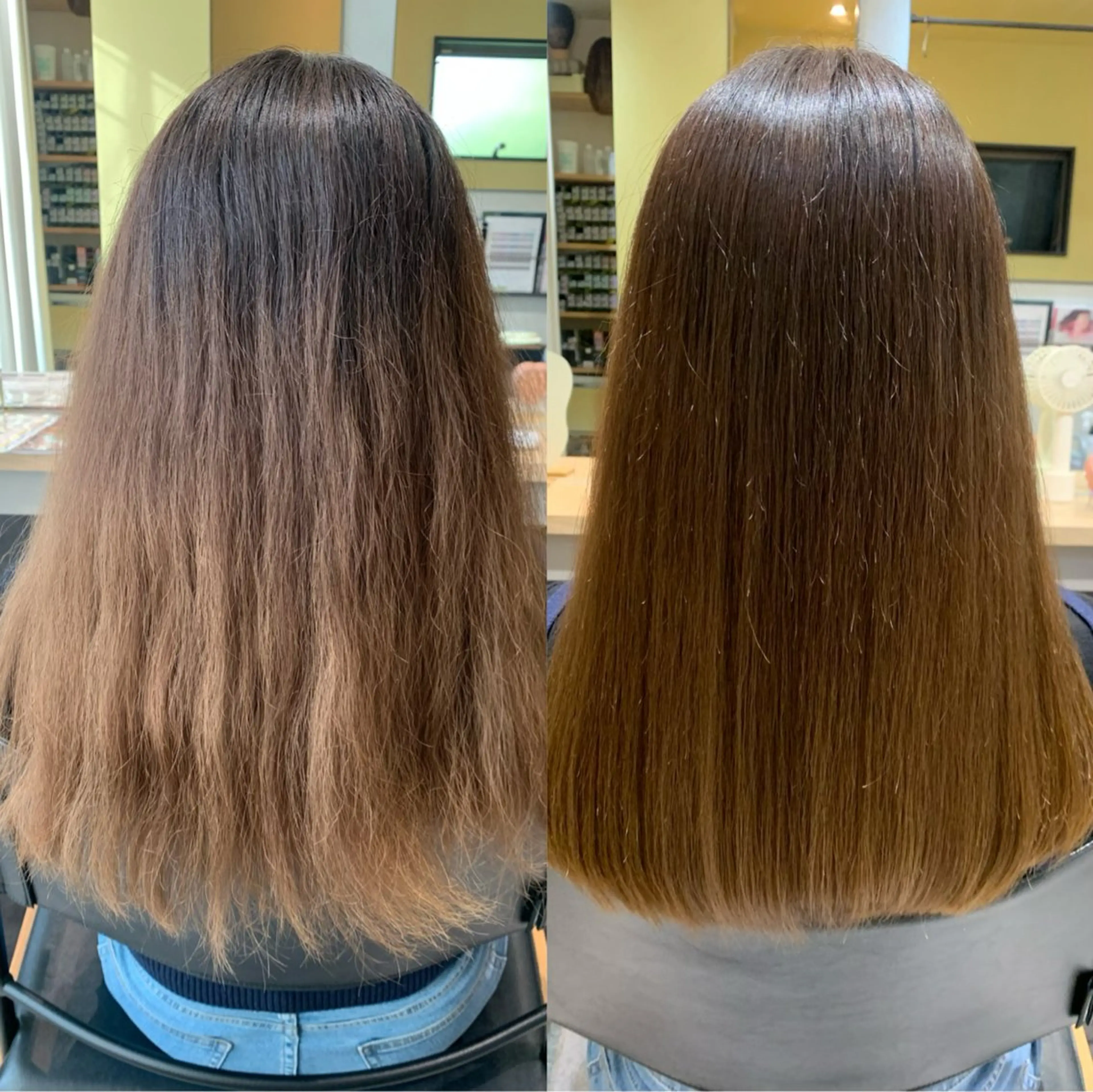 ロング パーマ 髪質改善 ストレートパーマ カット 縮毛矯正 トリートメント hub hair レイヤー/透明感のヘアスタイル