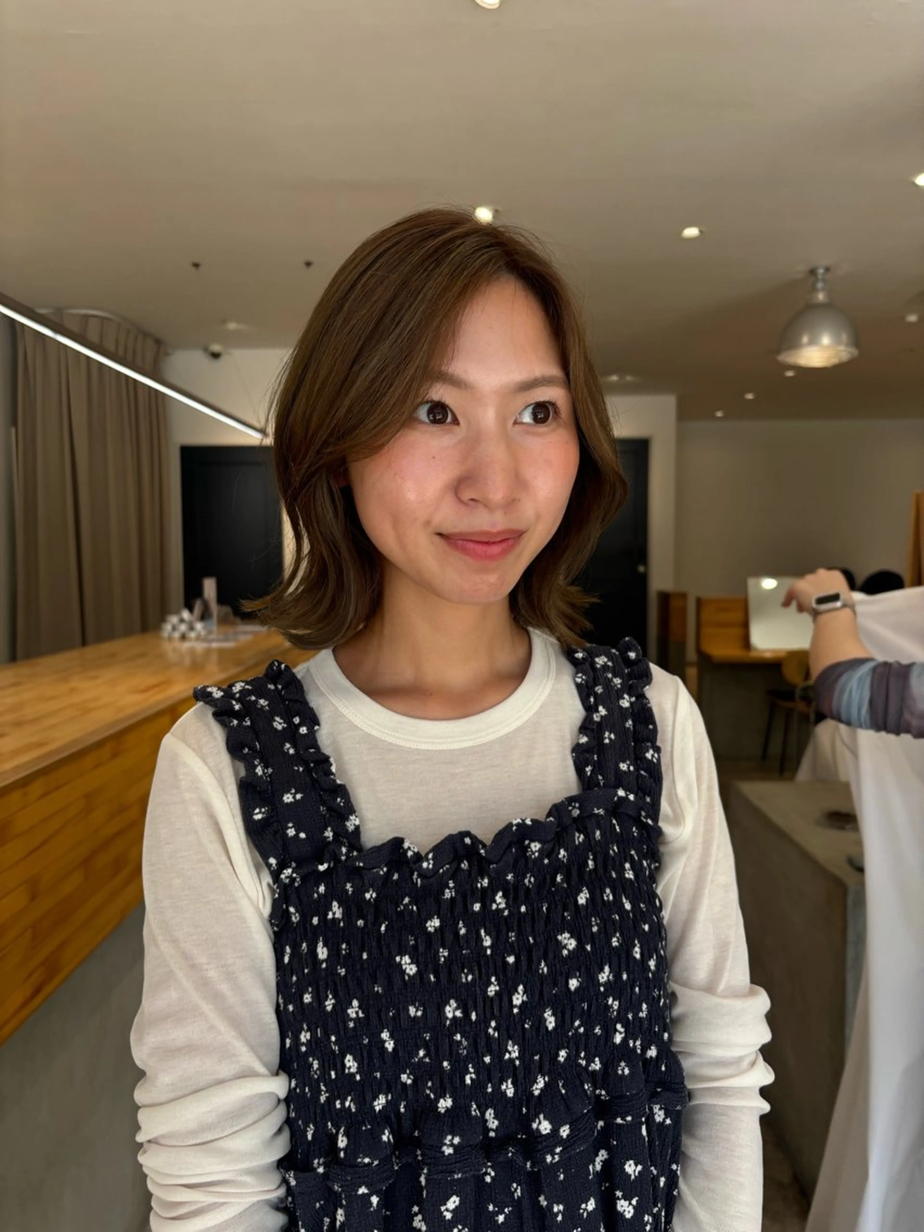 ショート カラー くびれヘア ヘアカラー NAVY/ Miharuのヘアスタイル