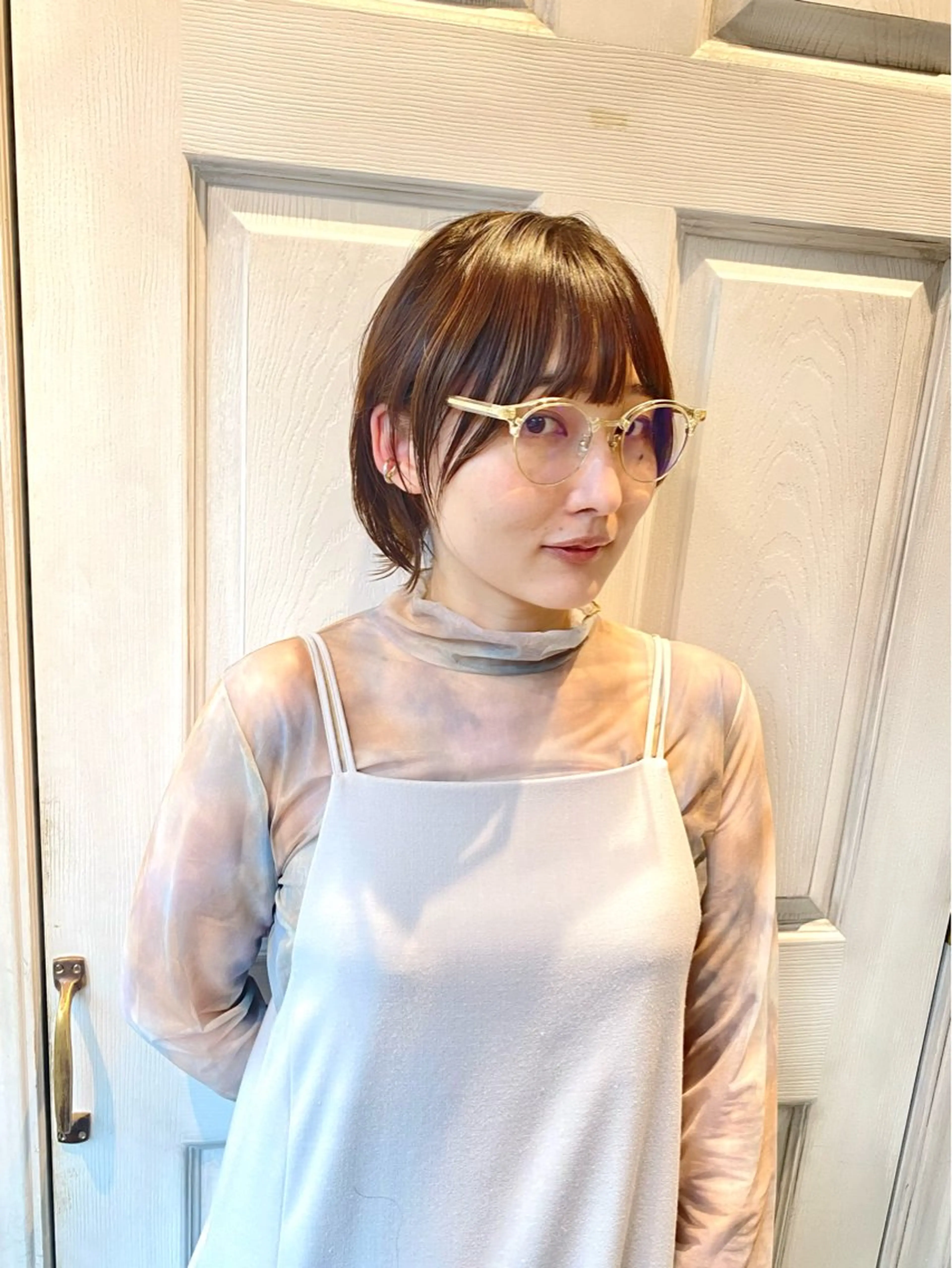 ショート ボブレイヤー ボブ 顔周りカット レイヤーカット カット 千 田のヘアスタイル