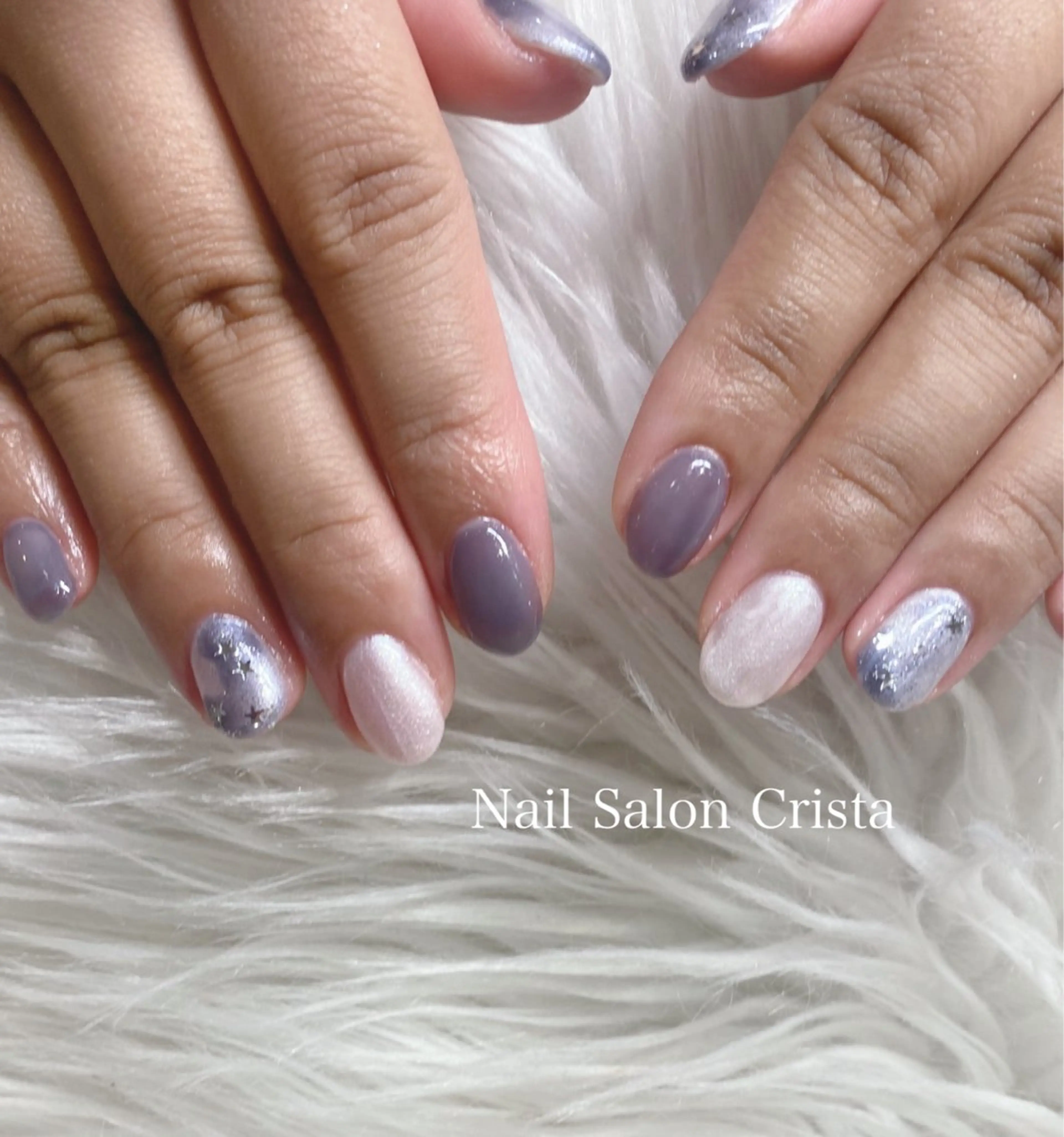 ネイル アートネイル ジェルネイル パラジェル CRISTA MOMOのネイルデザイン