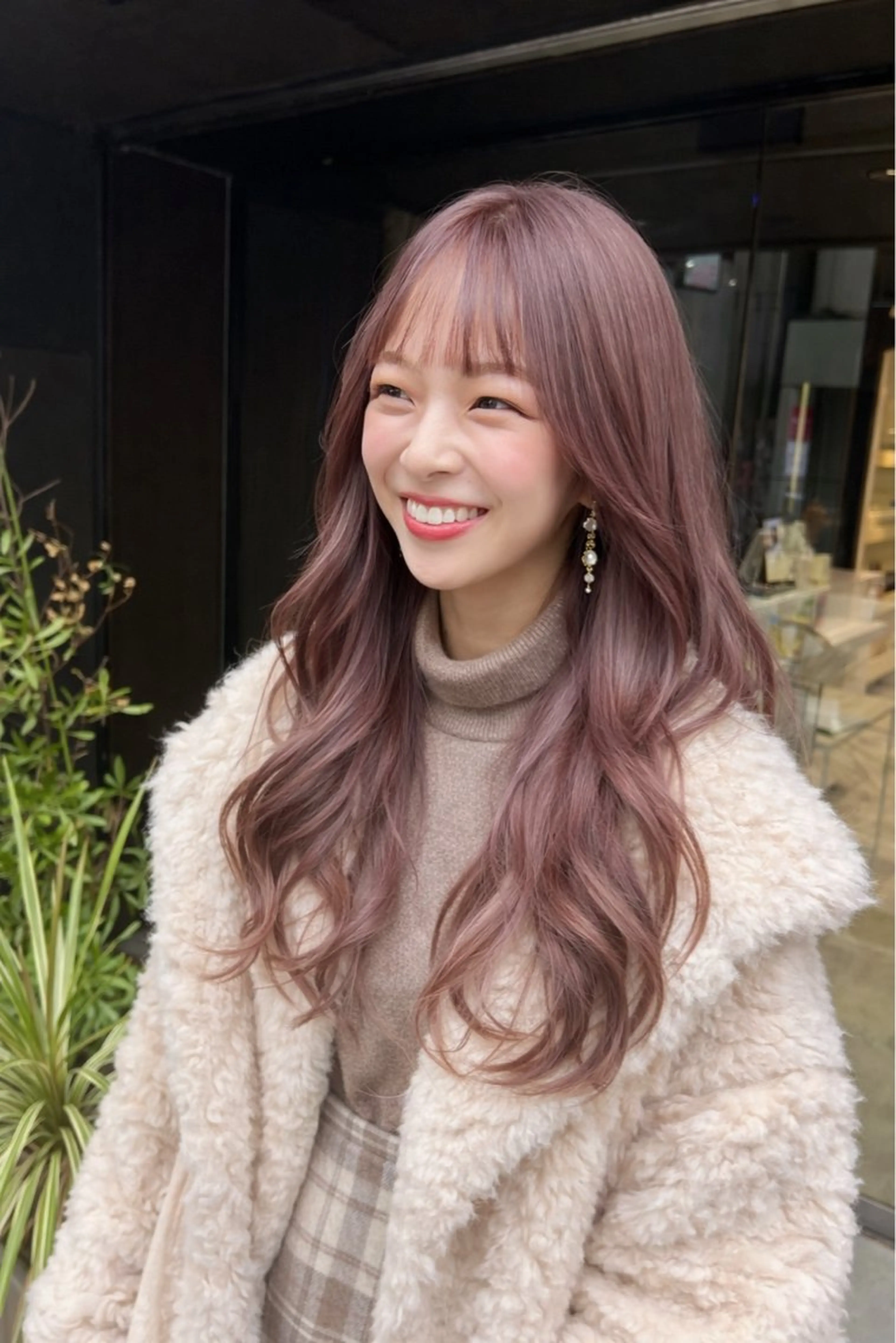 カラー 美髪矯正/髪質改善 /透明感ある艶カラーのヘアスタイル