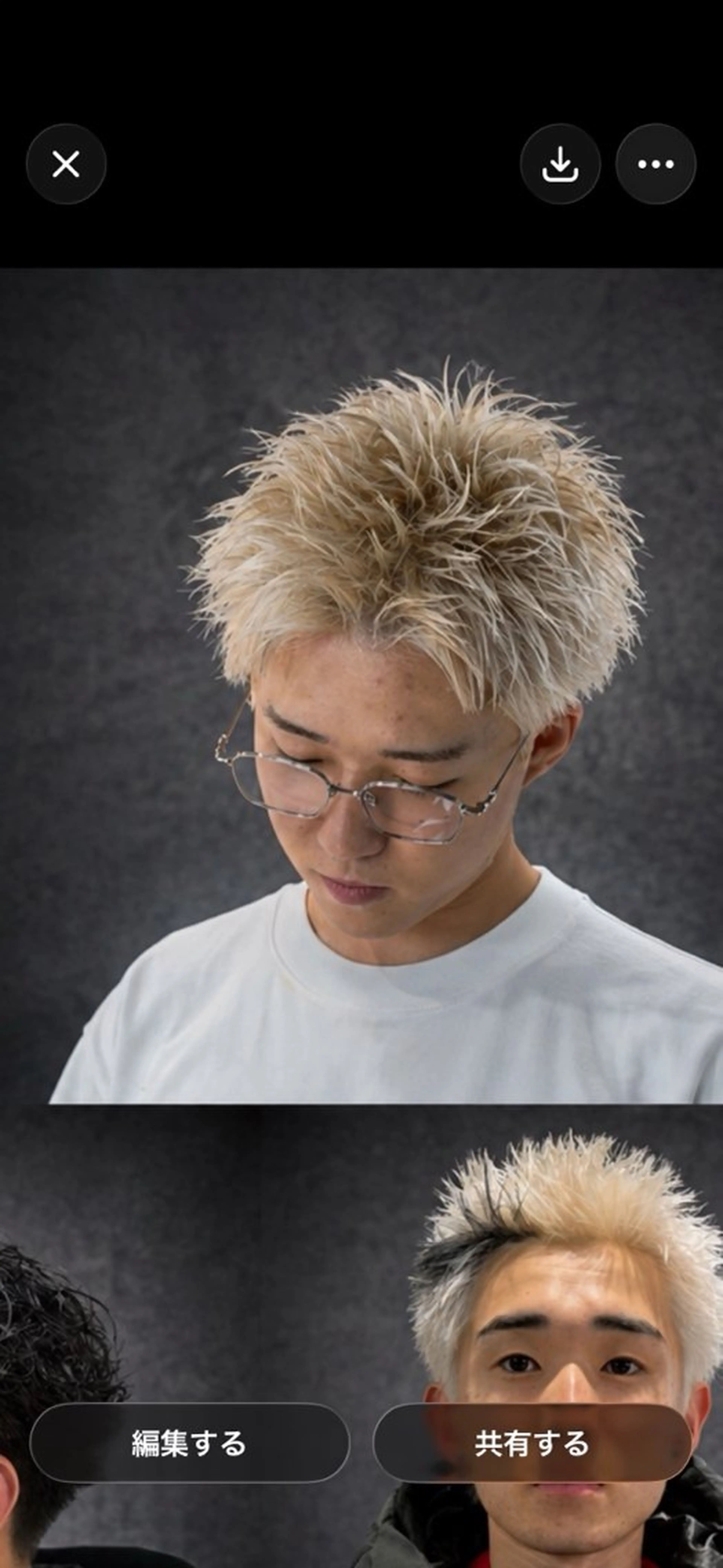 カラー メンズ ヘアカラー スパイキー/ロン毛/ フェザー/トムのヘアスタイル