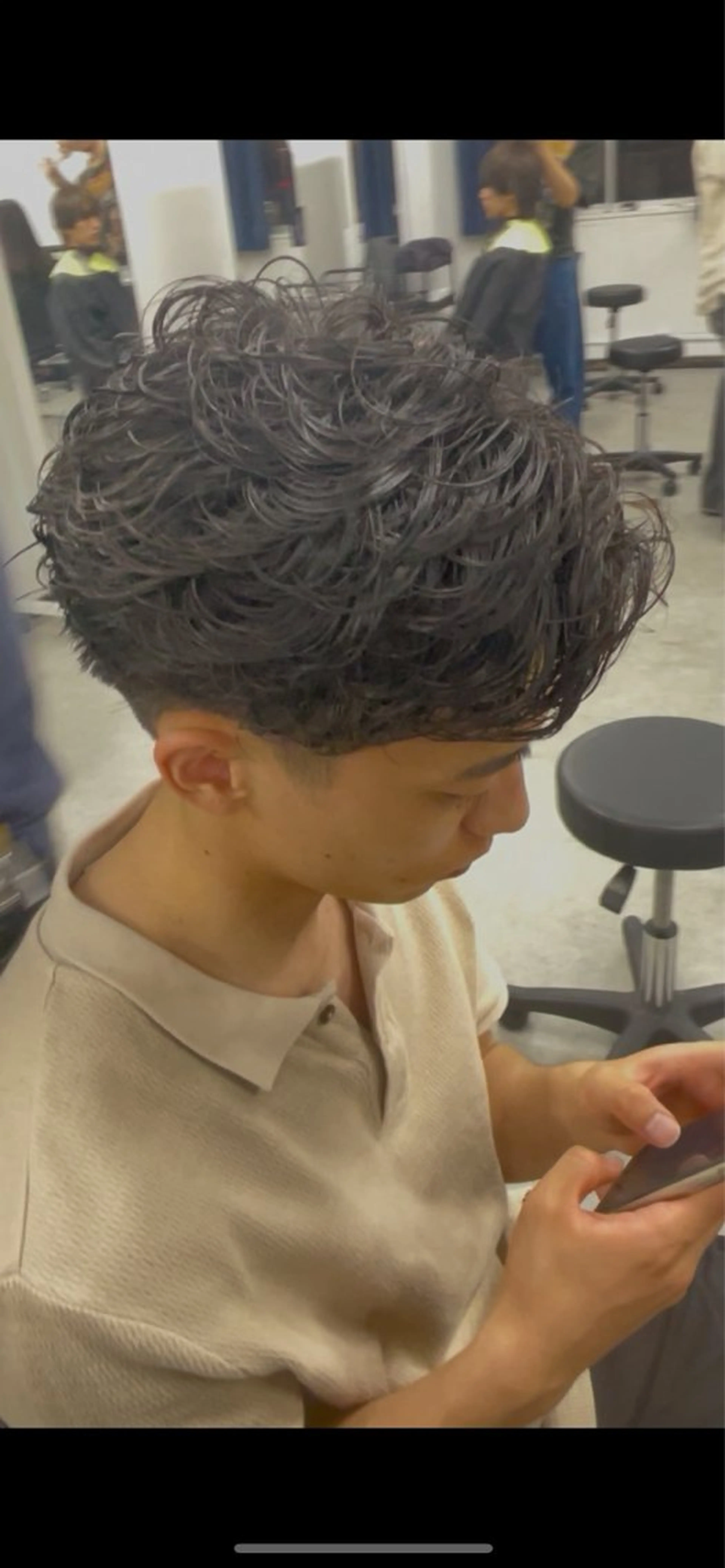 パーマ メンズ カット パーマ ヘアセット 波巻き/サーフカール 🌊吉野裕稀のヘアスタイル