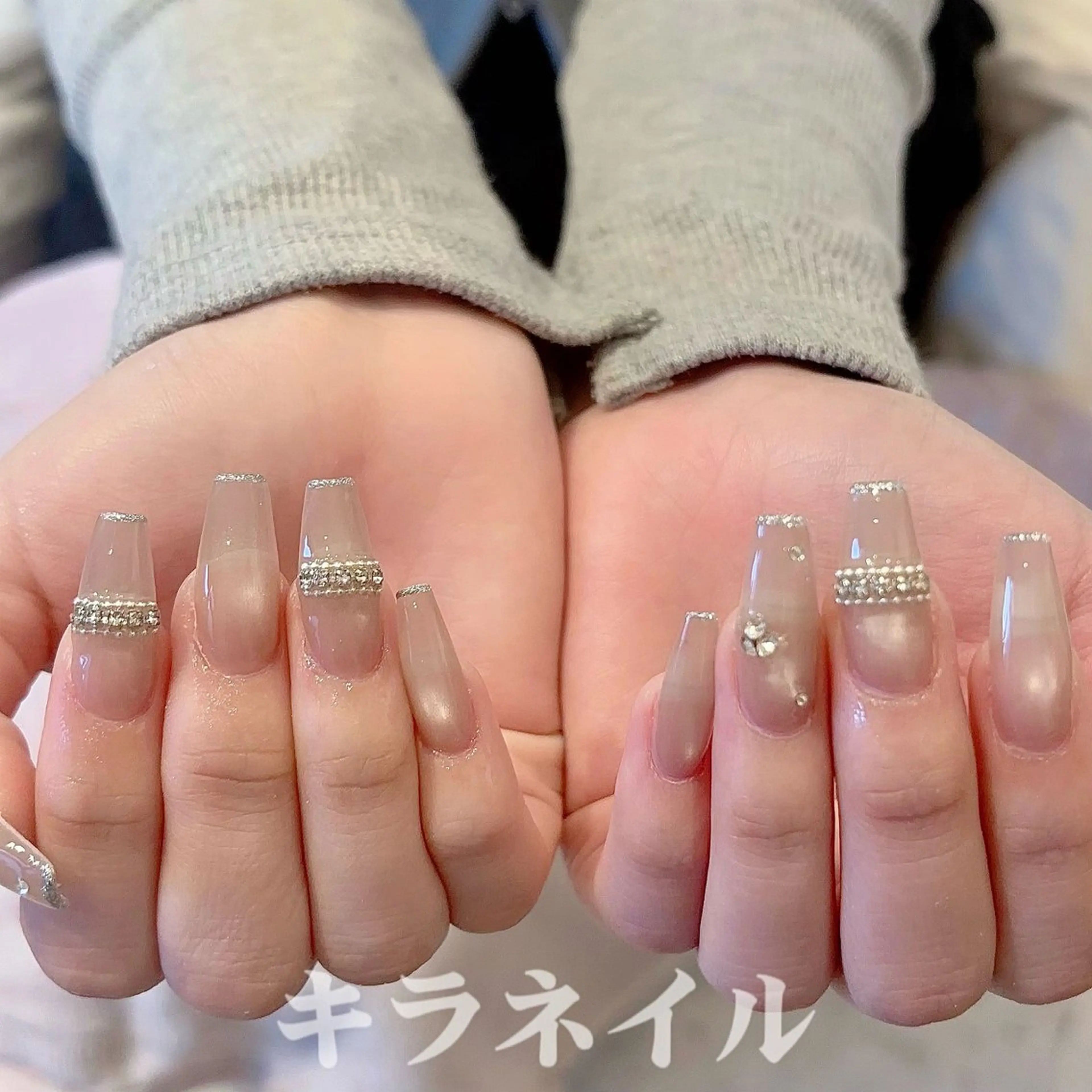 ネイル 🎀kira 長さだし💗モチ最高のネイルデザイン