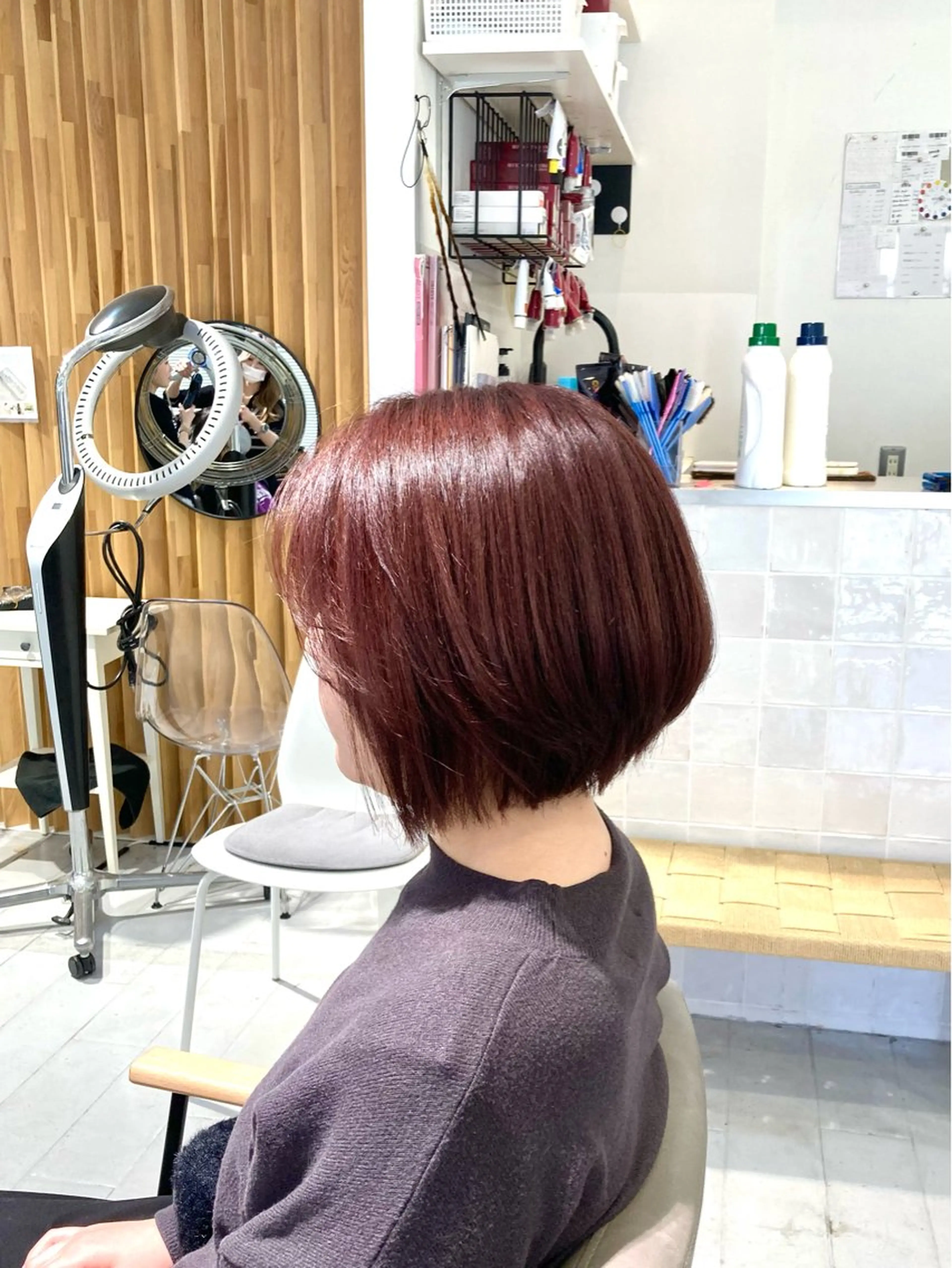 ショート カラー カット ヘアカラー トリートメント 🫧ゆうき🪽 髪質改善/ハイライトのヘアスタイル