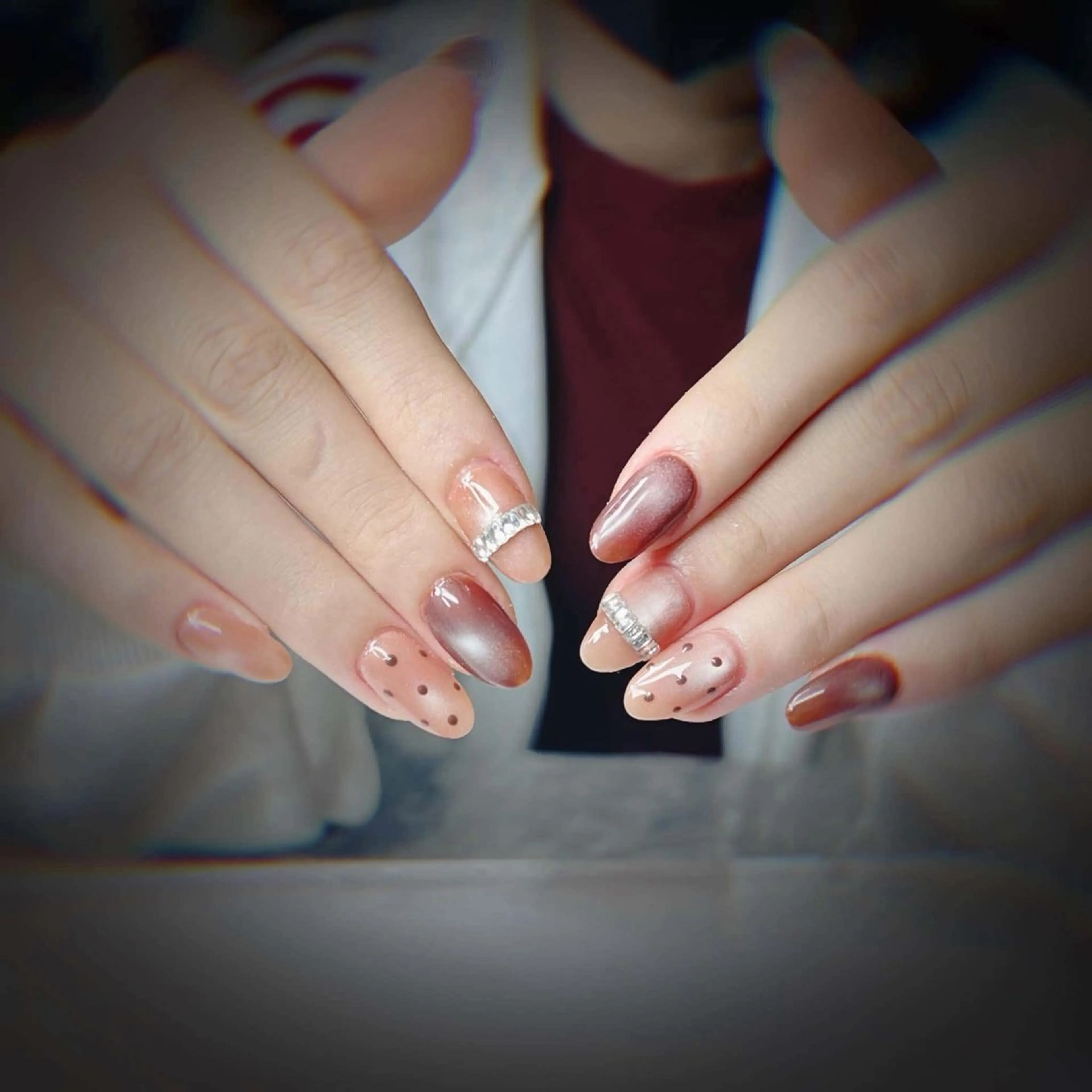 ネイル マグネットネイル 持ち込み ワンカラーネイル MEO MEO NAIL  守山のネイルデザイン