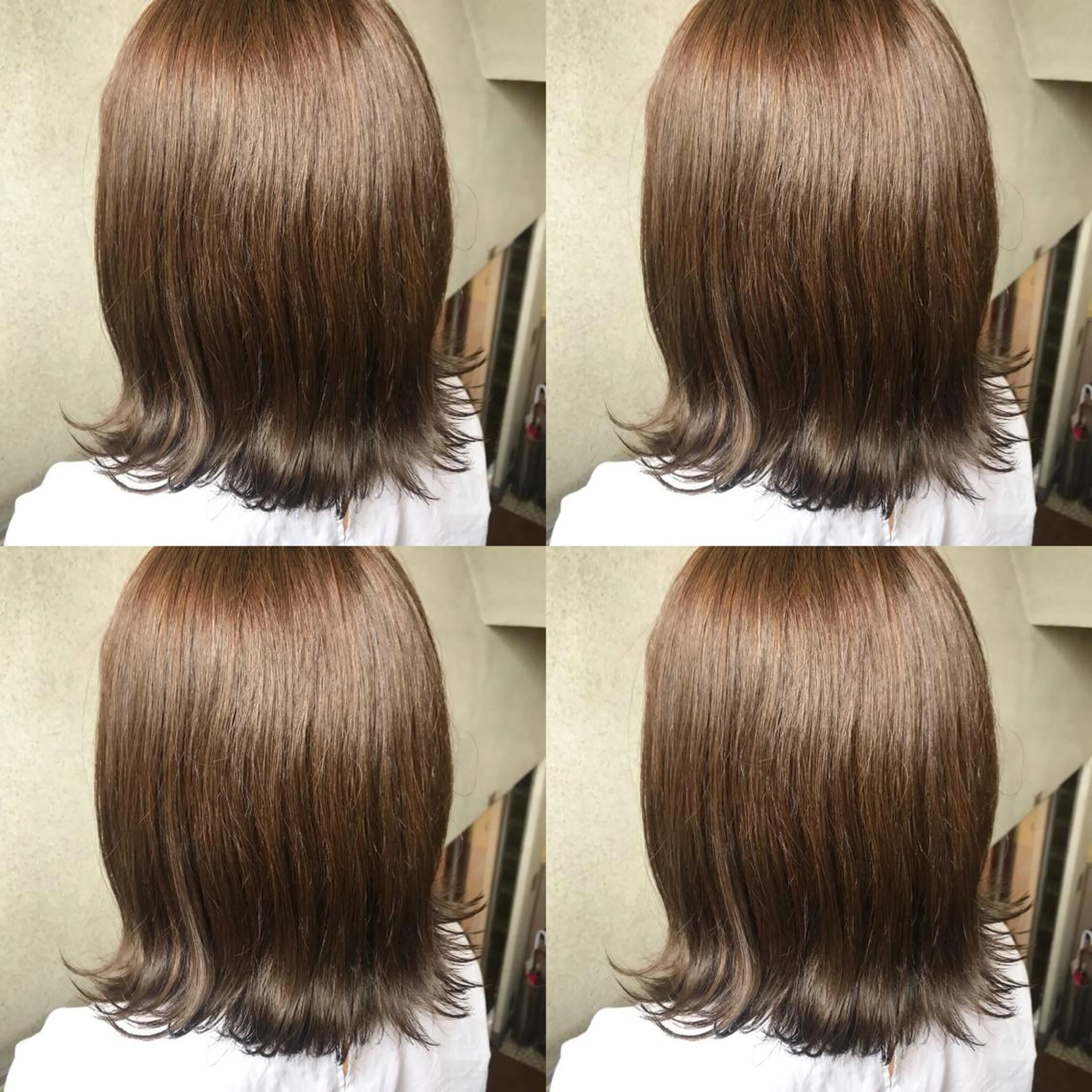 ミディアム カラー ヘアカラー 小栗 麻衣のヘアスタイル