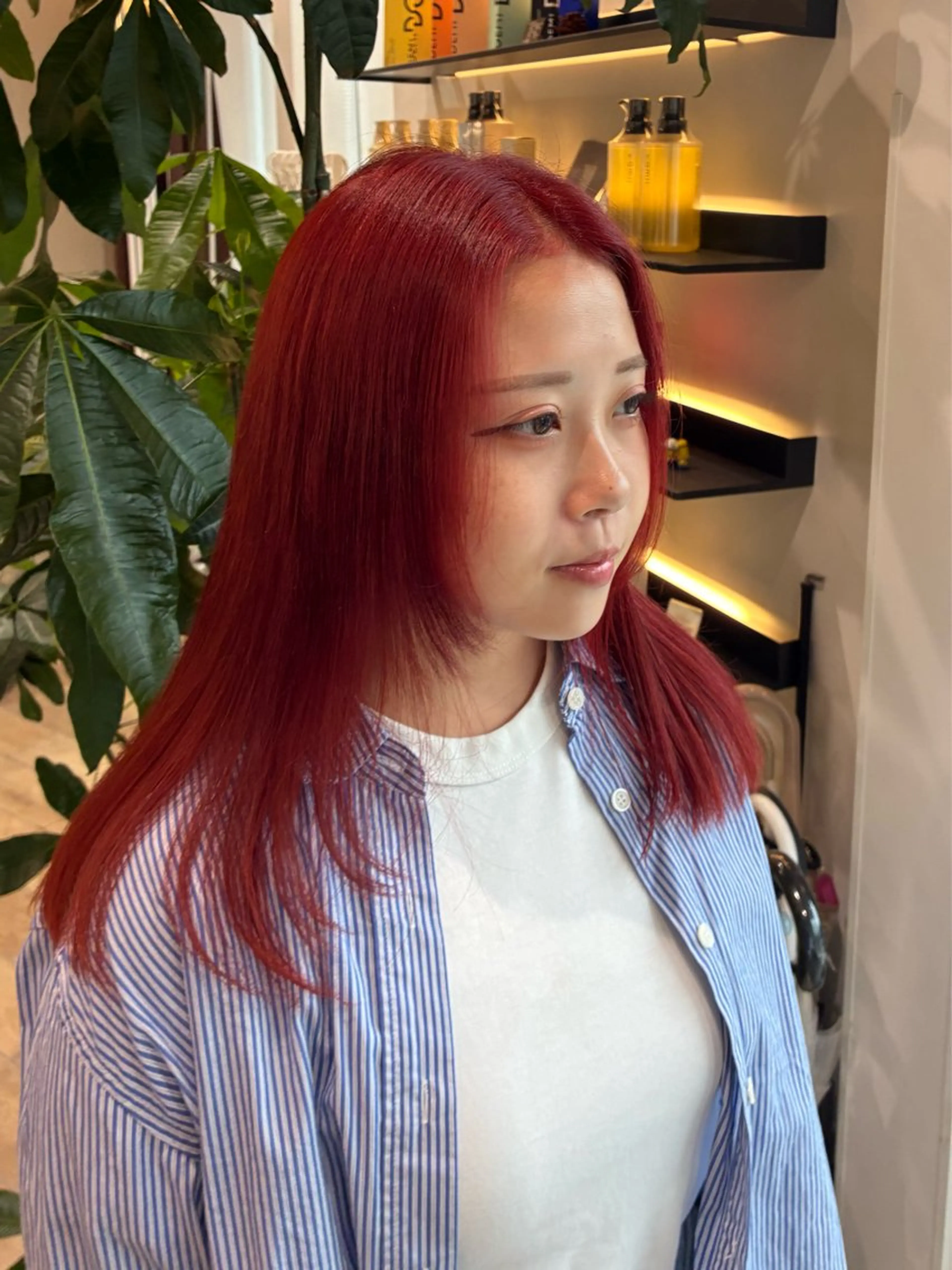 セミロング カラー ヘアカラー トリートメント 艶髪/ハイトーン ️🫧rino🫧のヘアスタイル