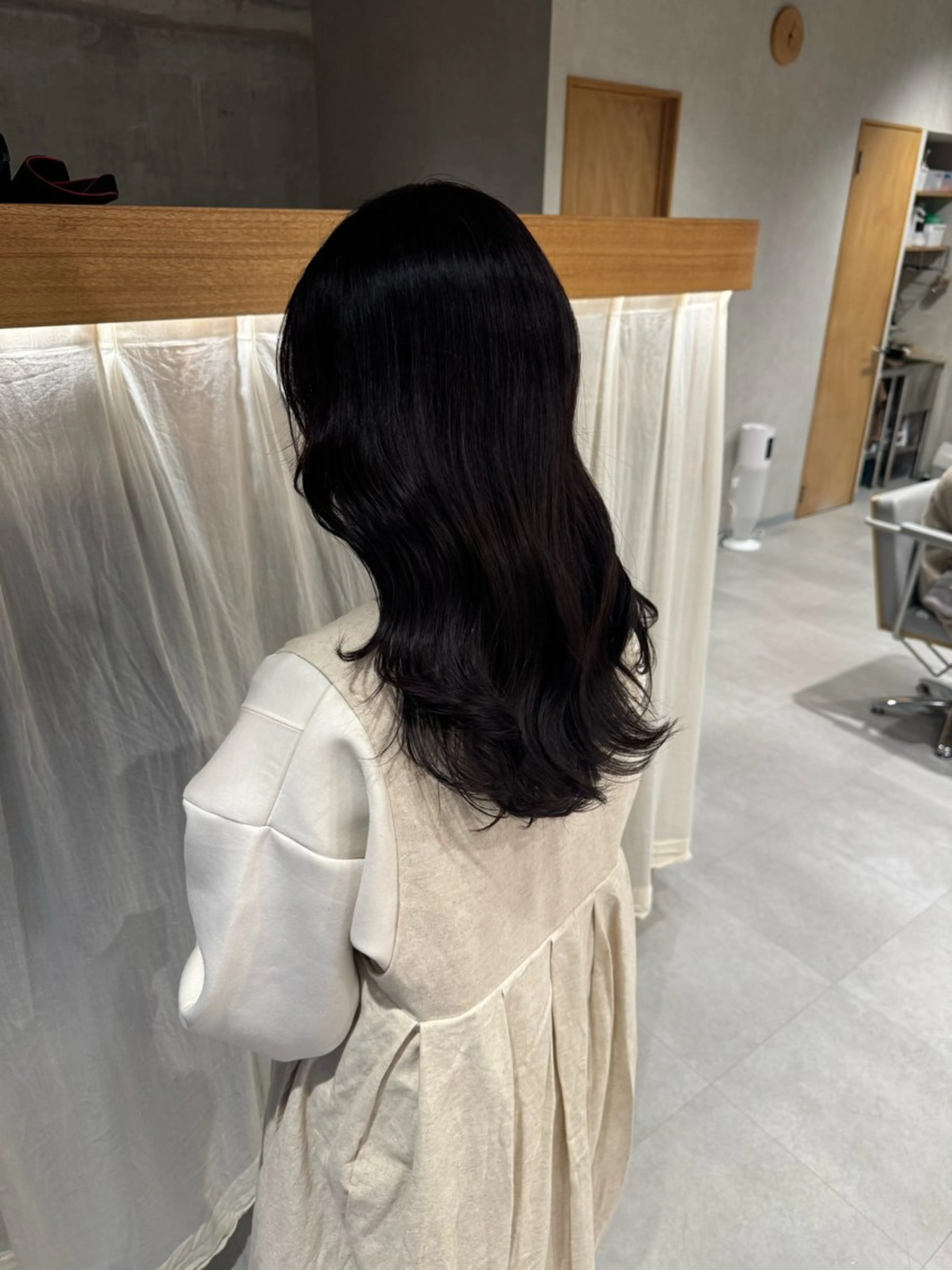 セミロング カラー レイヤーカット カット ヘアカラー トリートメント レイヤー/ボブパーマ /垢抜け/タクミのヘアスタイル