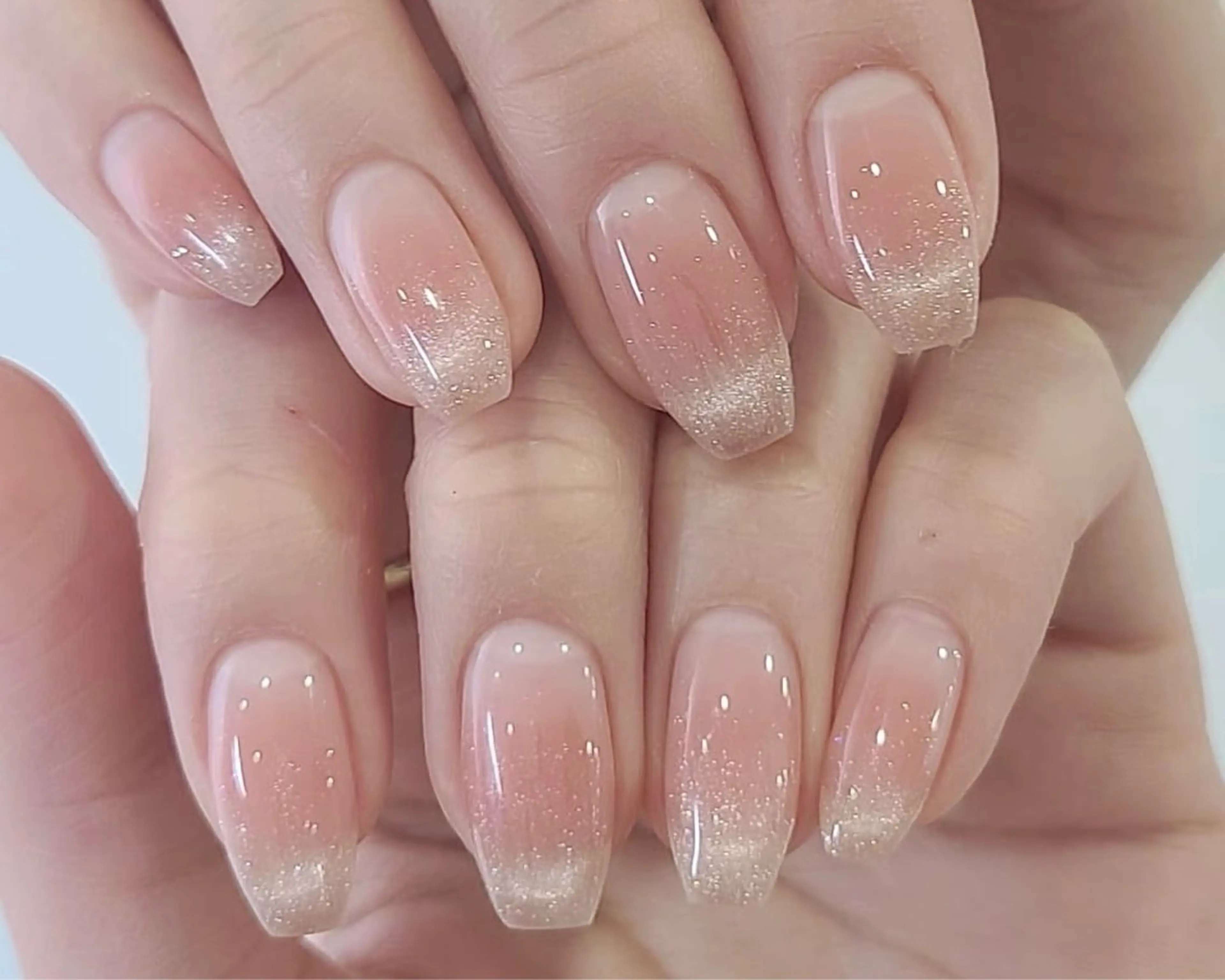 ネイル ラメ(グリッター) マグネットネイル ピンク ハンドネイル ハンドケア DarkHoney 池袋店のネイルデザイン