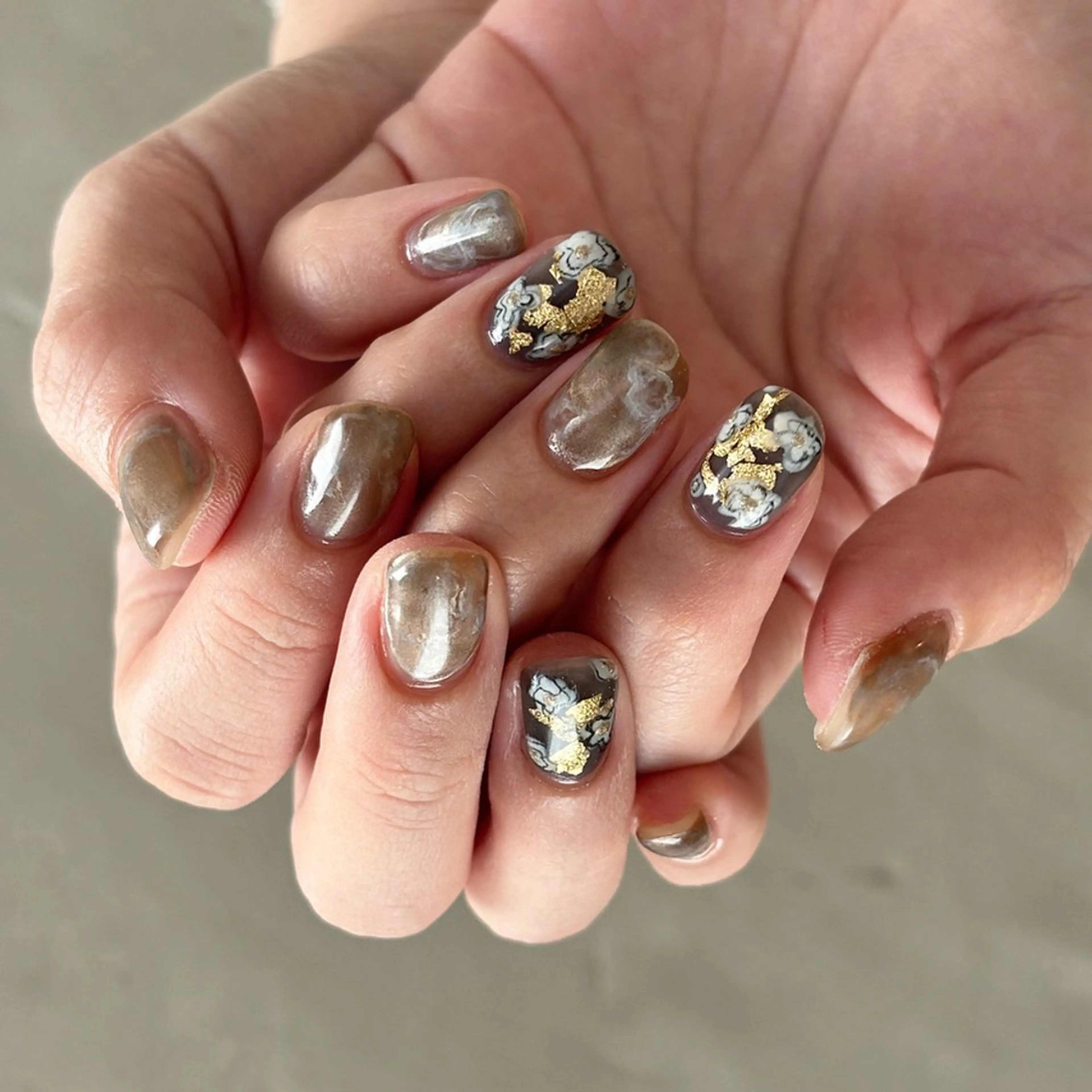 ネイル フラワーネイル ニュアンスネイル ハンドネイル Elio 国泰寺のネイルデザイン