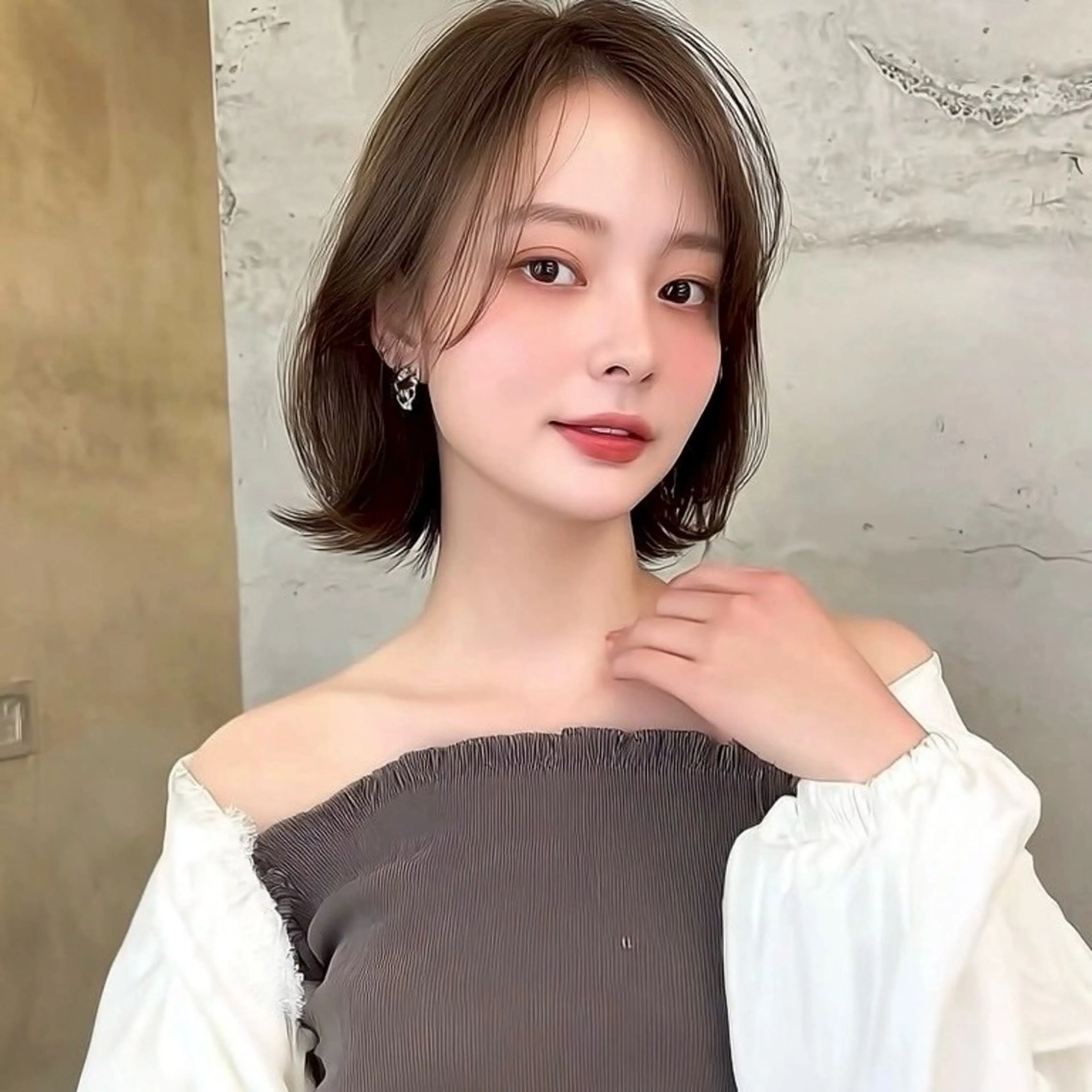 ショート MAO🖤レイヤー ／髪質改善カラーのヘアスタイル