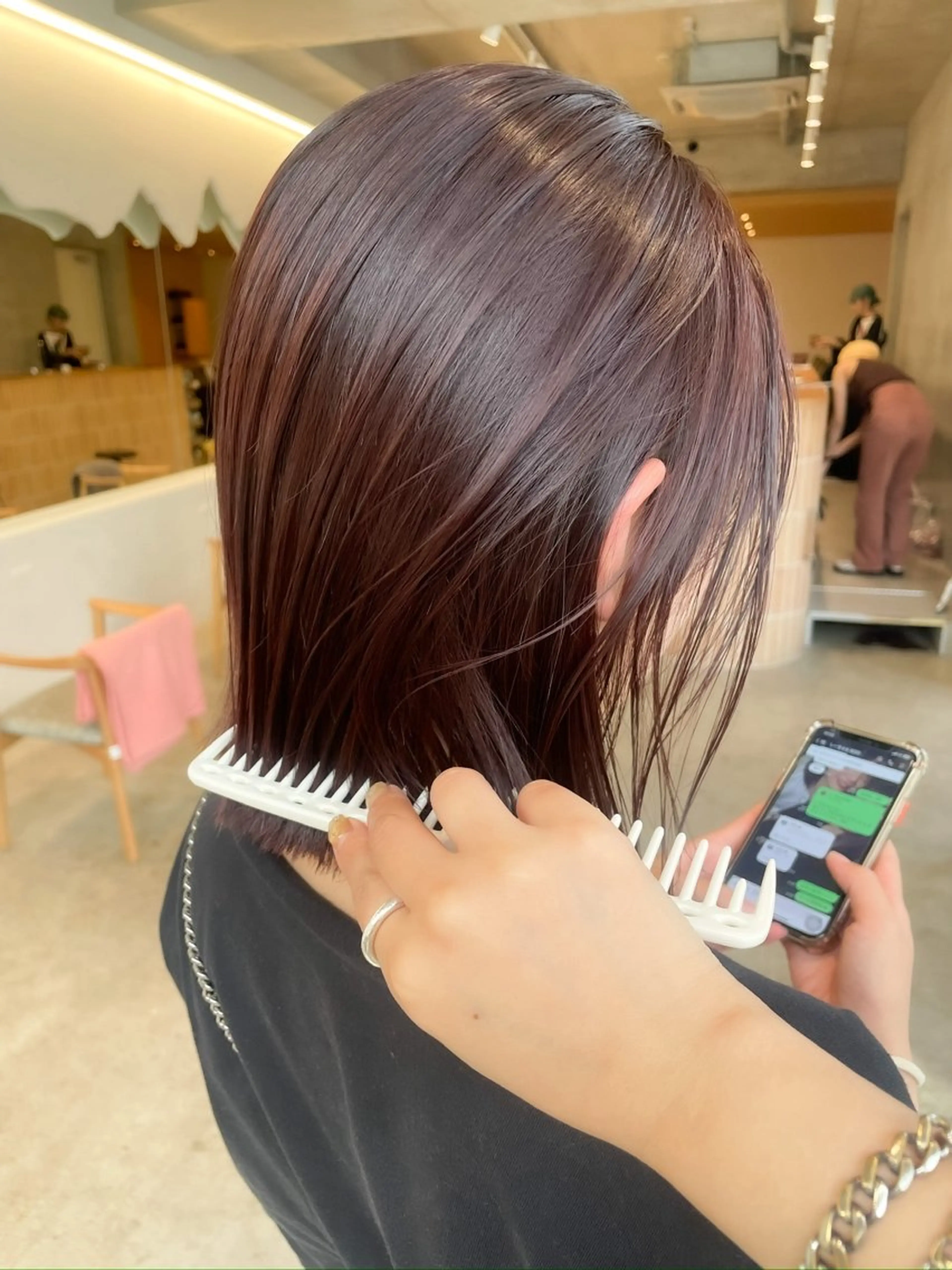 ショート カラー ヘアアレンジ ミニボブ/ブリーチ 🌈MISATOのヘアスタイル