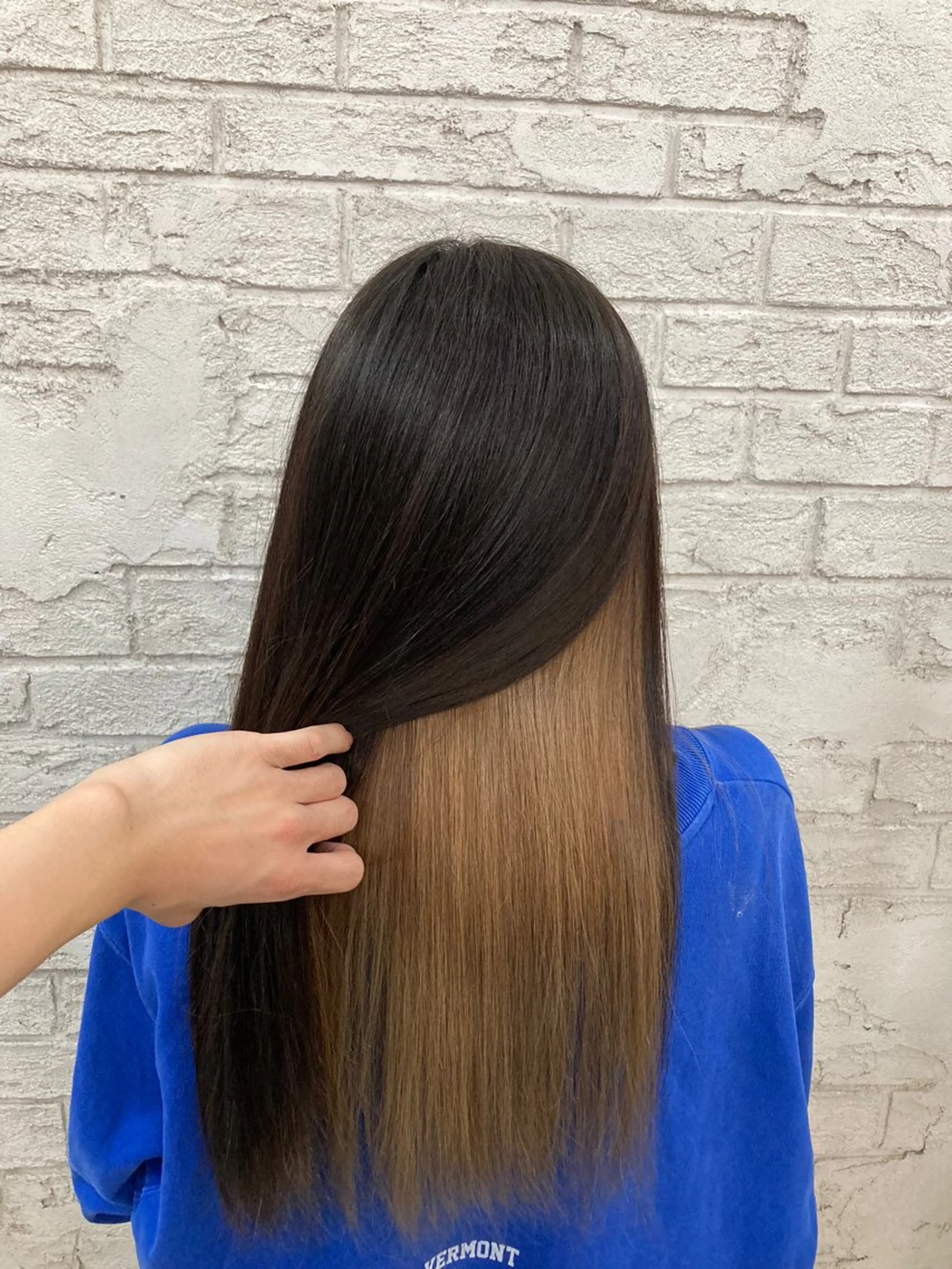 ロング カラー ブリーチ インナーカラー メイク/ケアカラー 🐬HIKARU🐬のヘアスタイル