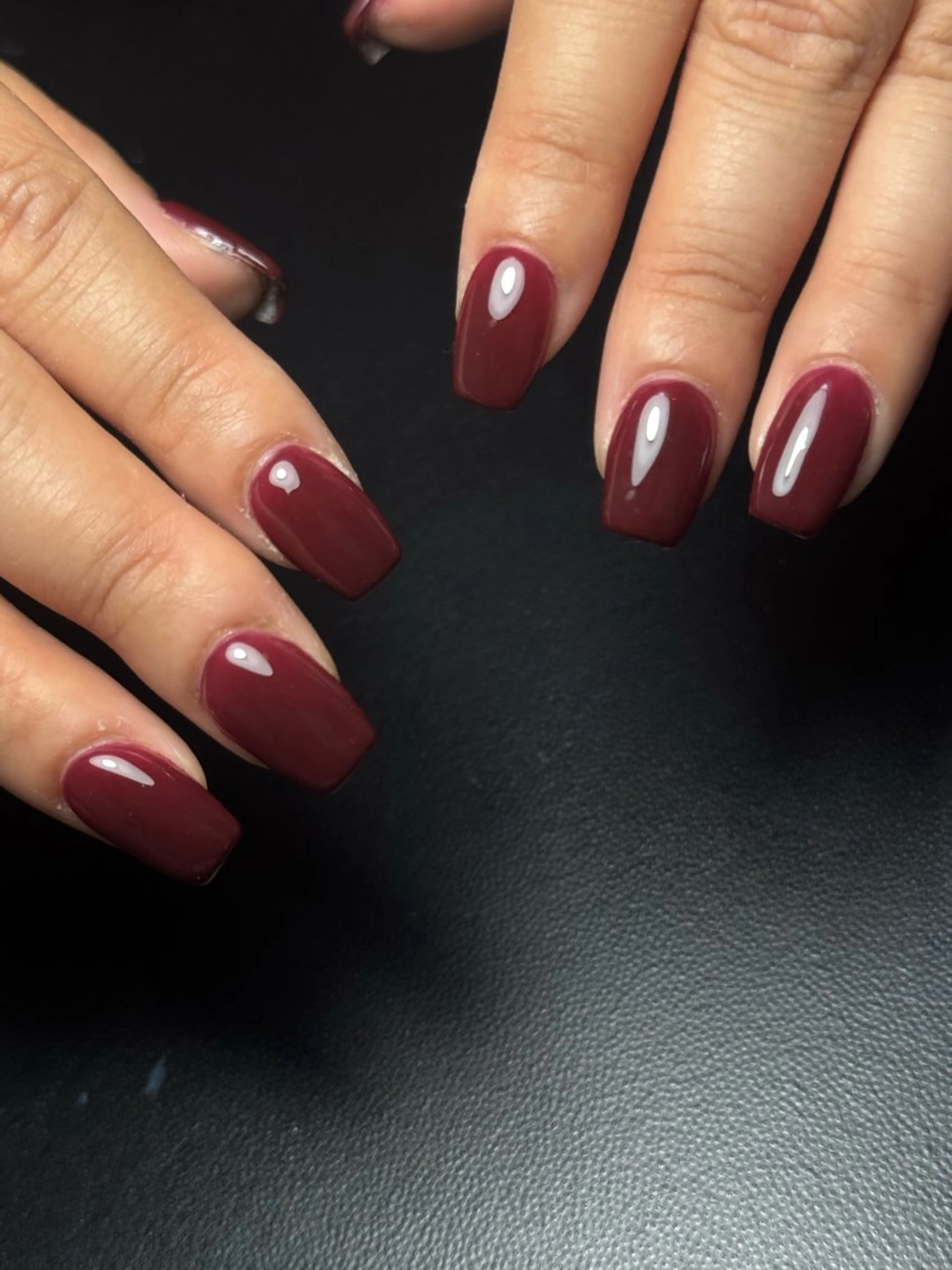 ネイル ボルドー ワンカラーネイル ハンドネイル nail salon niuのネイルデザイン