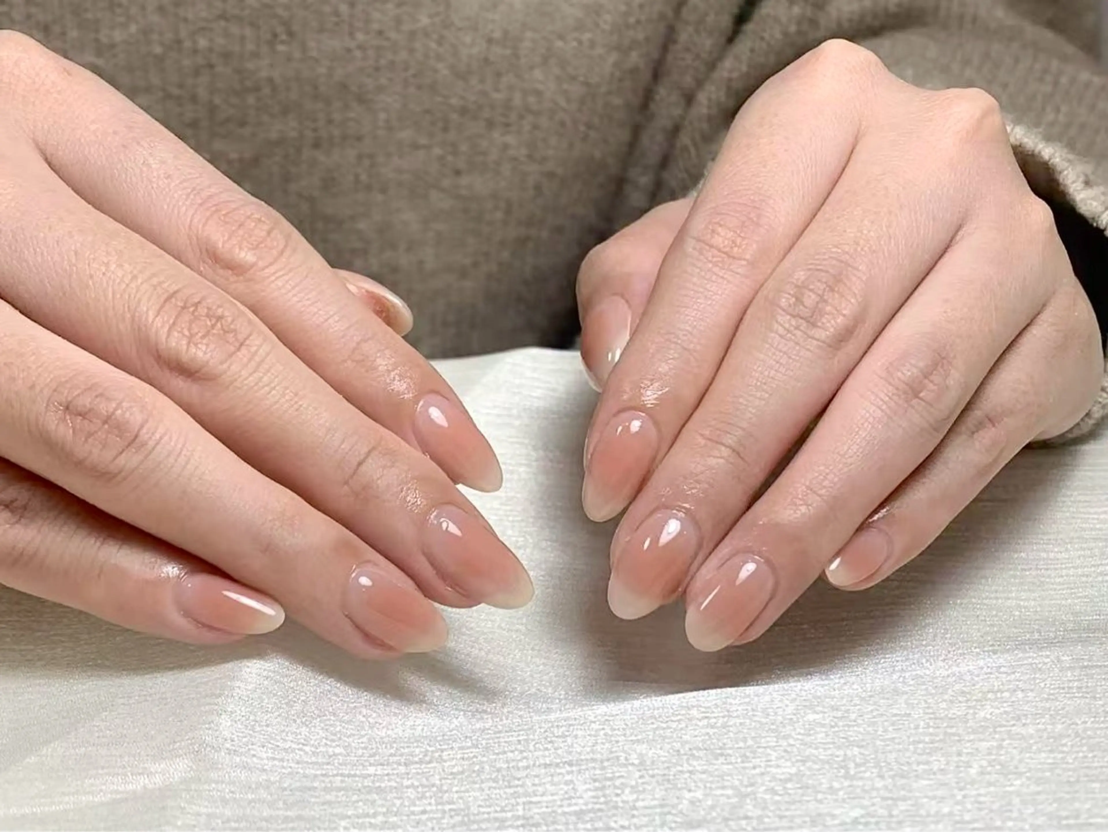 ネイル 長さ出し フレンチネイル グラデーション マグネットネイル マグネットフレンチ ハンドネイル ハンドケア ⭐️Syu Rei⭐️のネイルデザイン