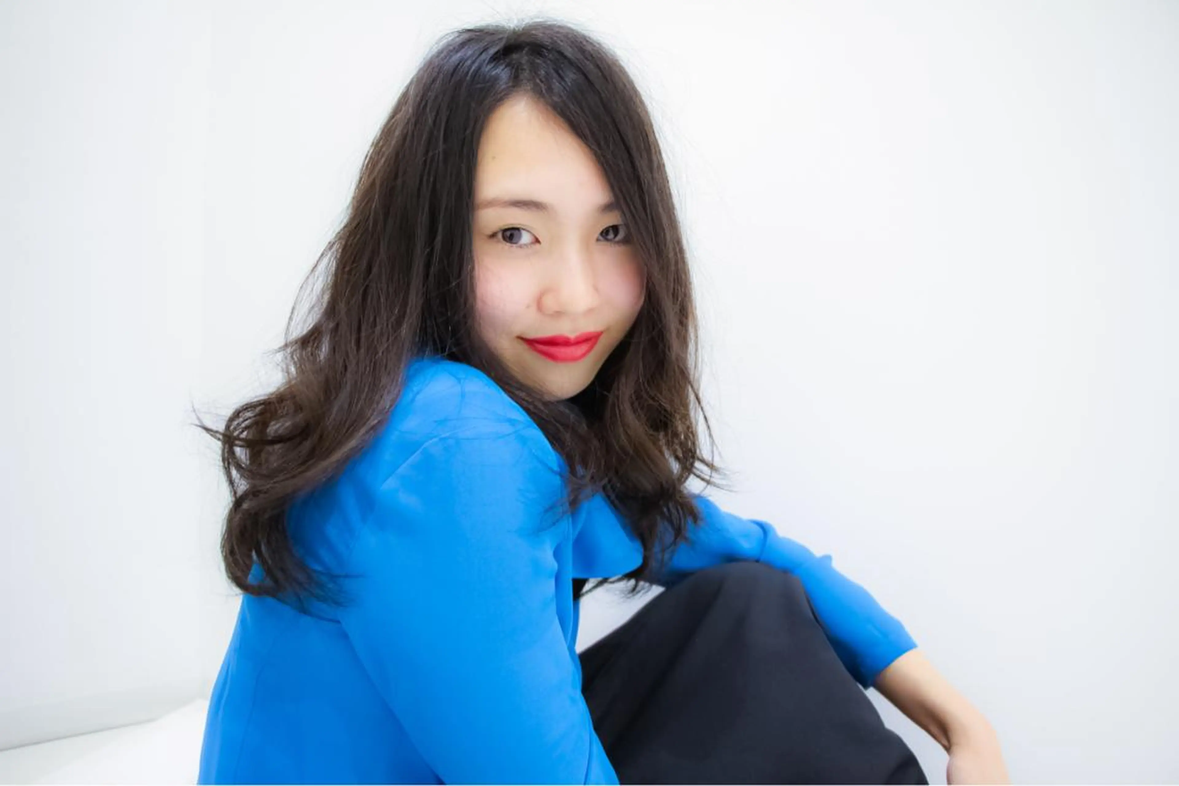 セミロング カラー カット ヘアカラー トリートメント 透明感カラー/ブリー チ✨駒場　笙のヘアスタイル