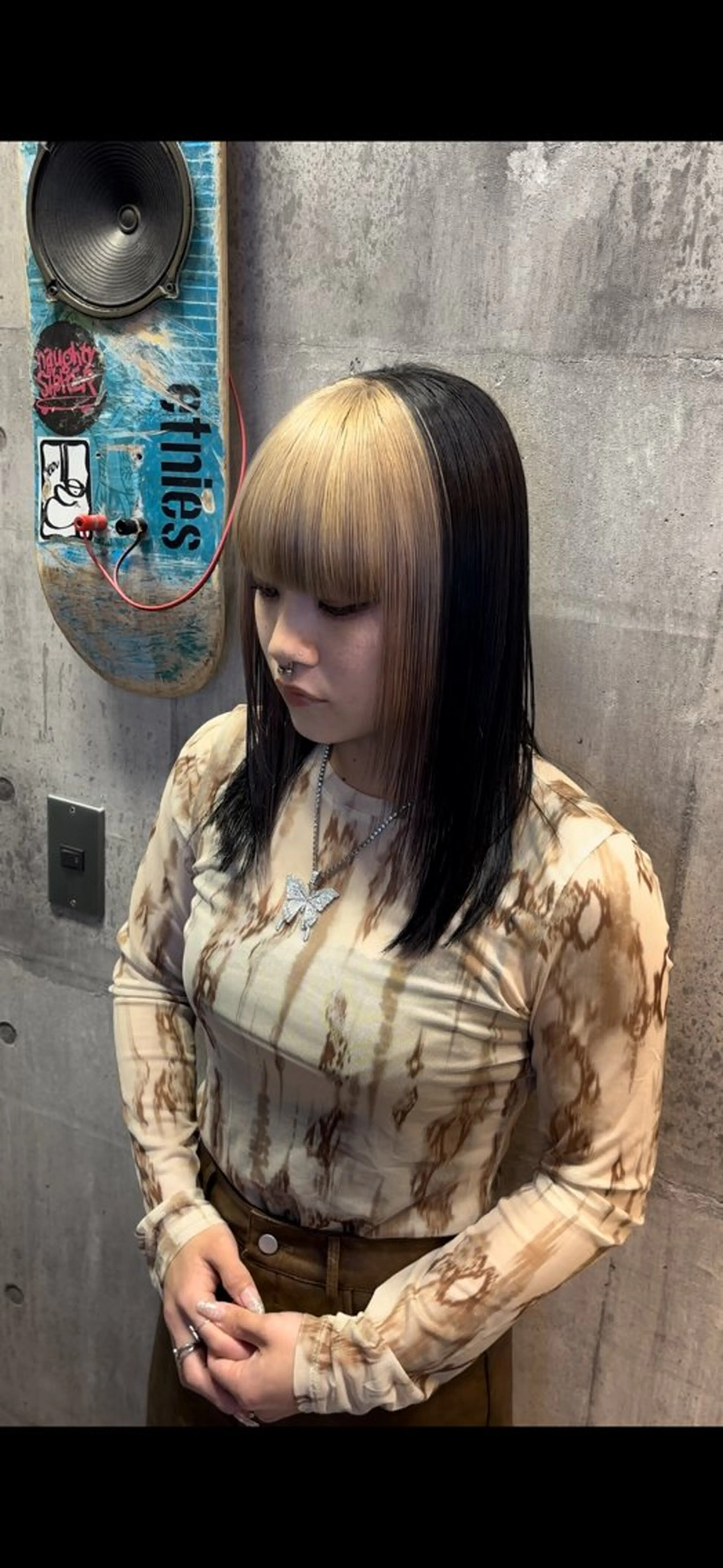 セミロング カラー ヘアカラー トリートメント ハイトーン/メンズ/ ウルフ特化   小松のヘアスタイル