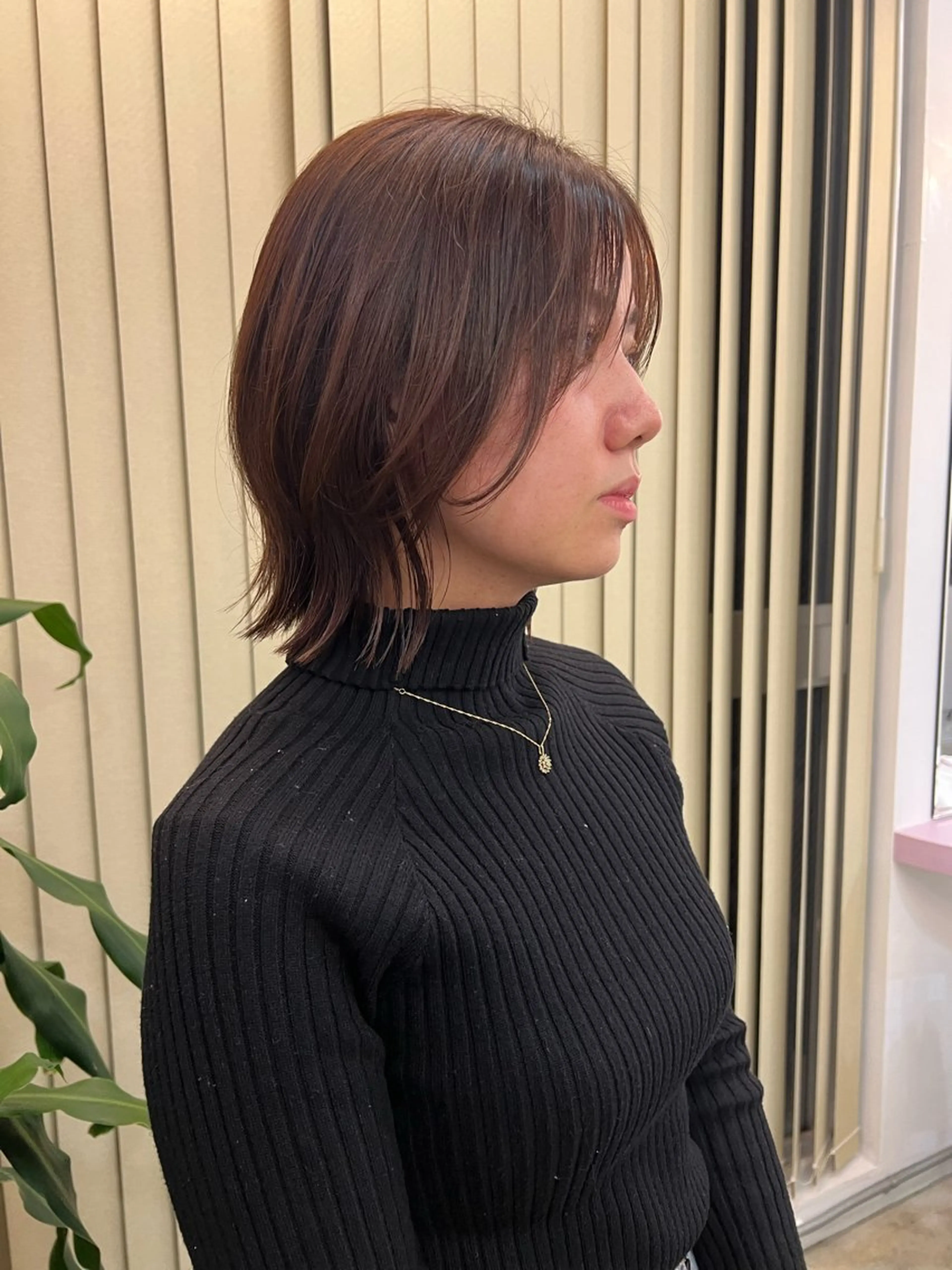 ミディアム ミストバング レイヤーカット カット ヘアカラー トリートメント ness🎖️ カミカリスマ受賞のヘアスタイル