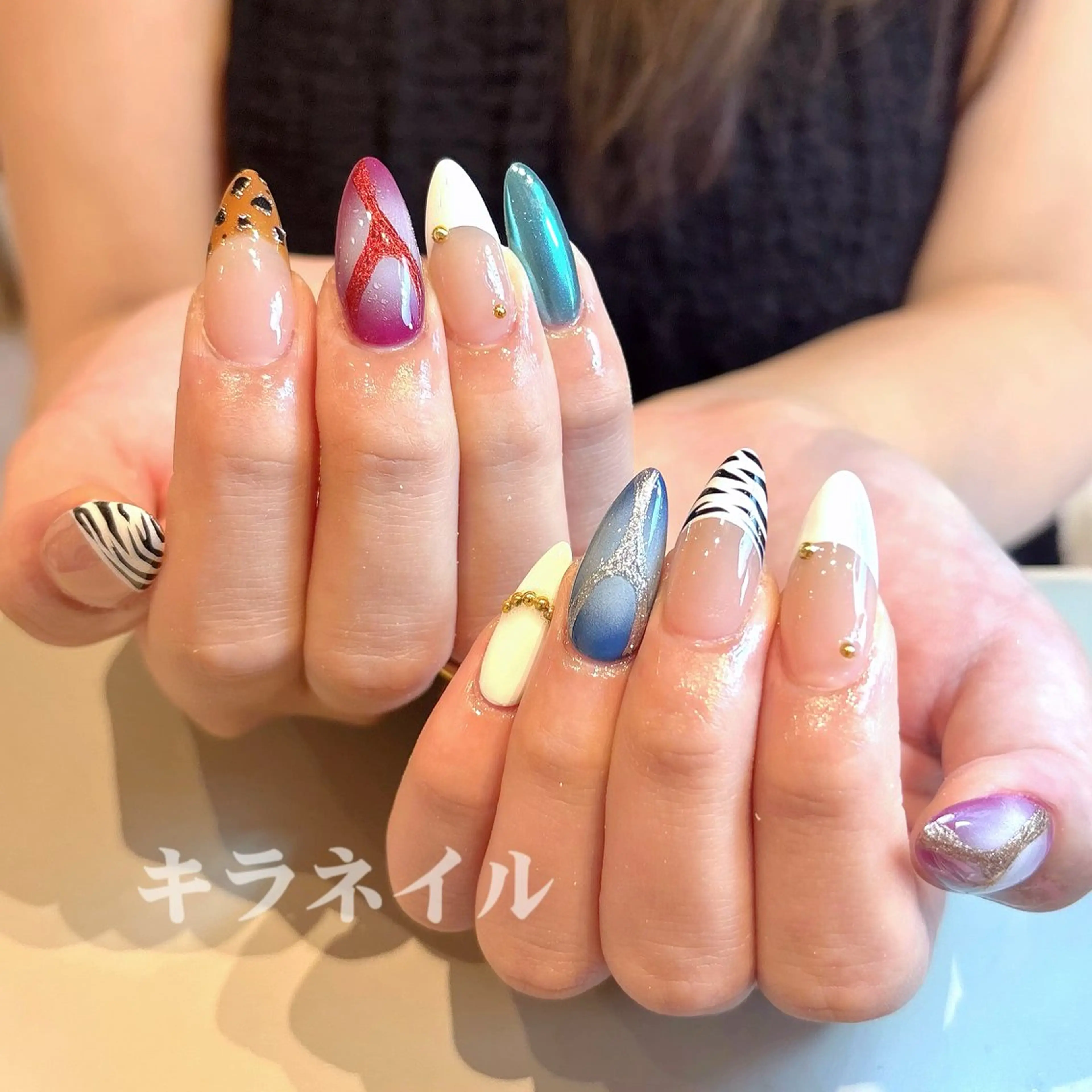ネイル ハンドネイル 🎀kira 長さだし💗モチ最高のネイルデザイン