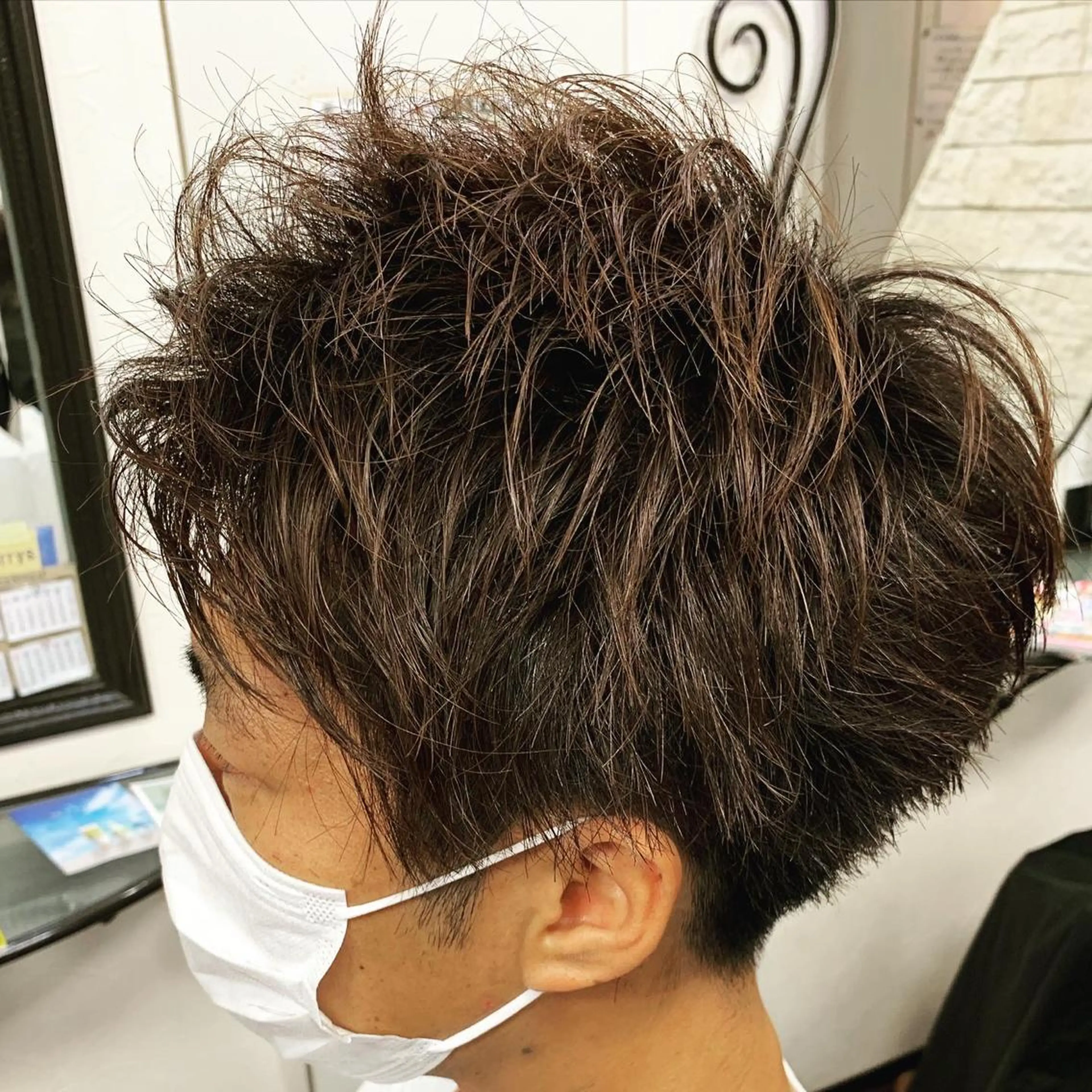 メンズ 刈り上げ カット 田中 拓夢のヘアスタイル