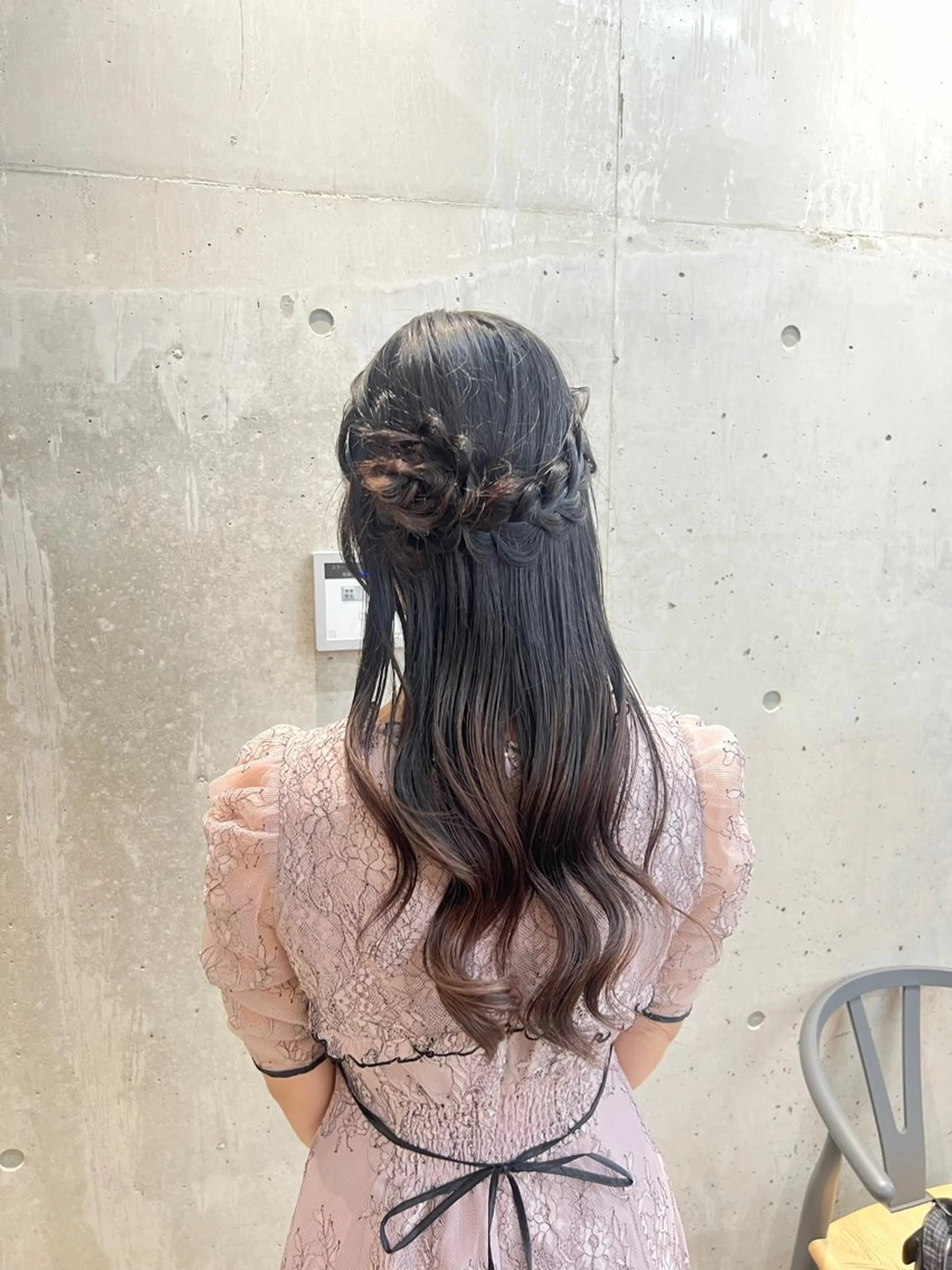 ロング ヘアセット honen RUKAのヘアスタイル