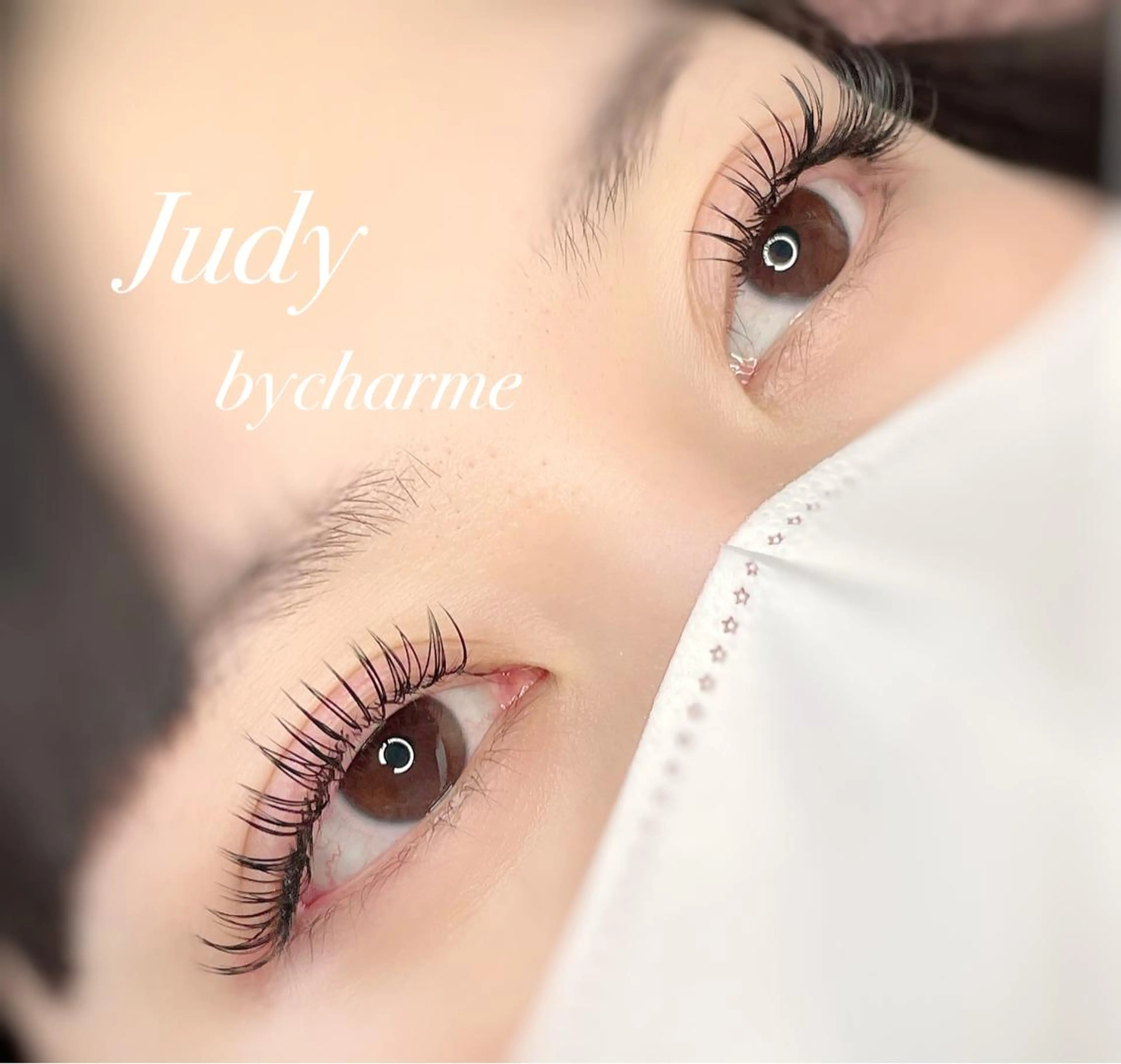 マツエク・マツパ 付け放題 フラットラッシュ パリジェンヌラッシュリフト セーブル マツエク Judy by charmeのマツエク・マツパデザイン