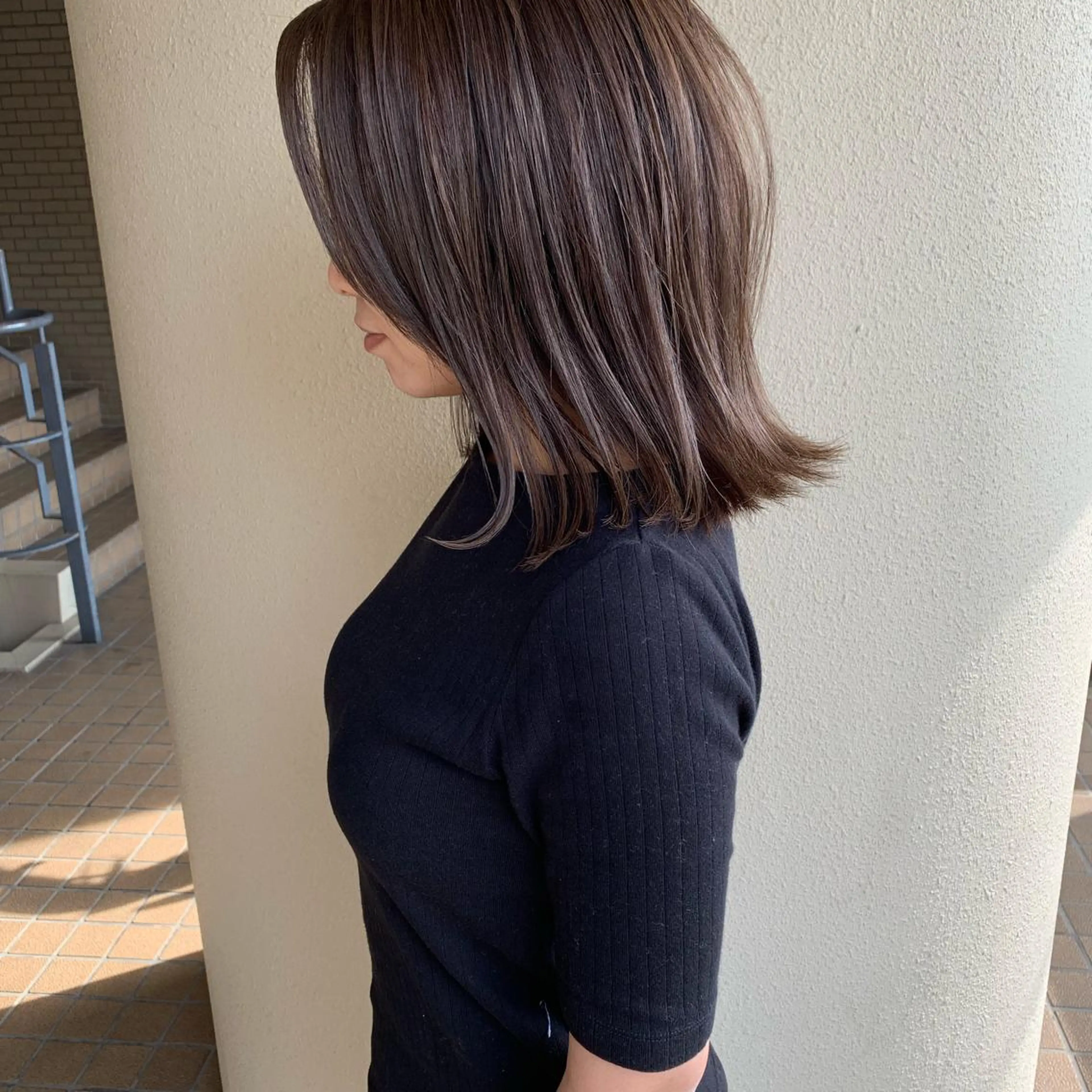 ミディアム カラー 本町/新町/心斎橋 透明感カラーSANCのヘアスタイル